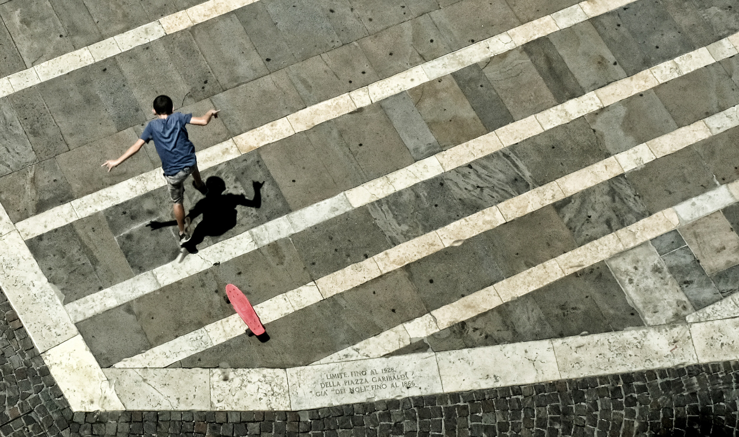 "Limit up to 1928 of Piazza Garibaldi"