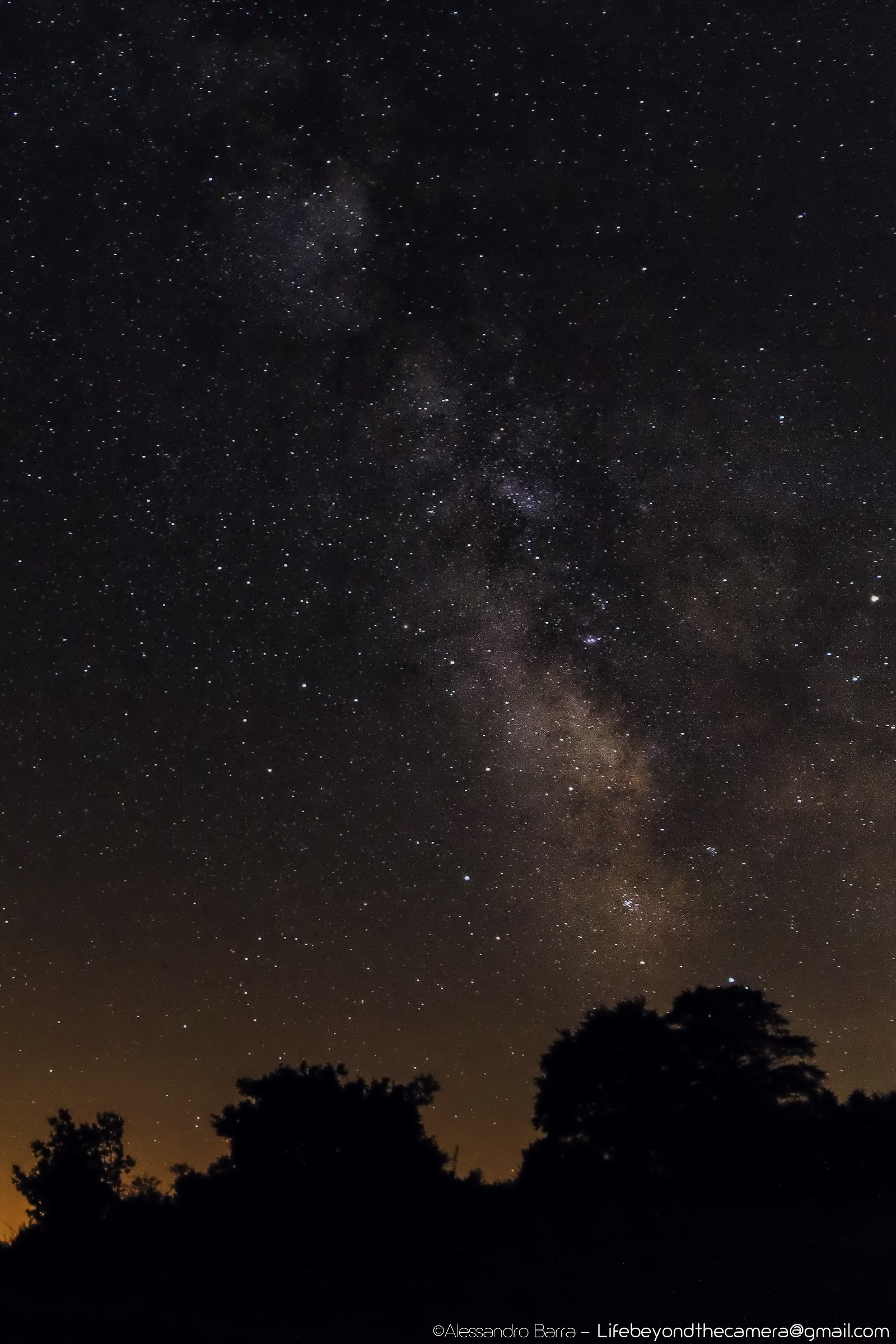 Via lattea sopra Castelbuono