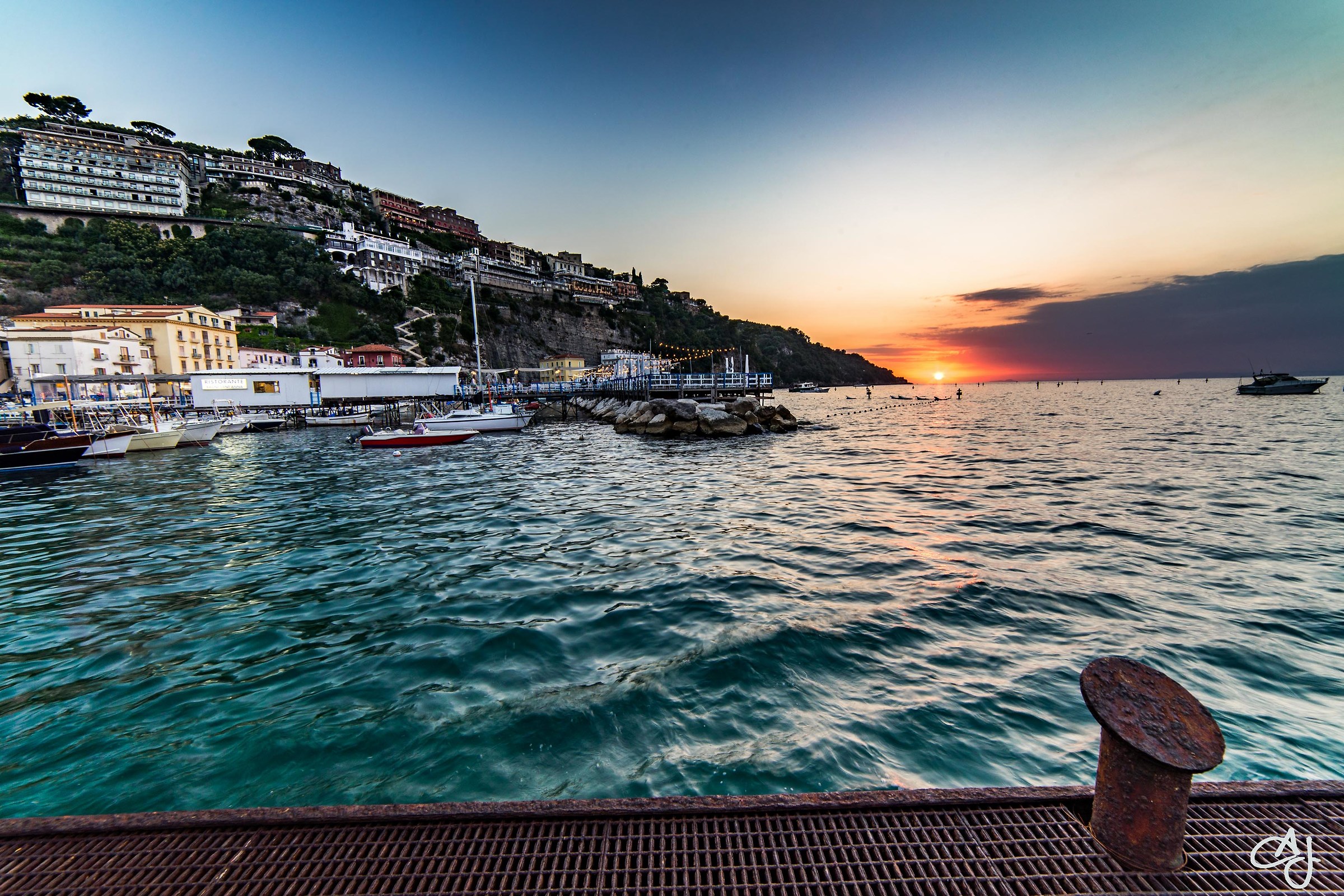 Sunset in Sorrento