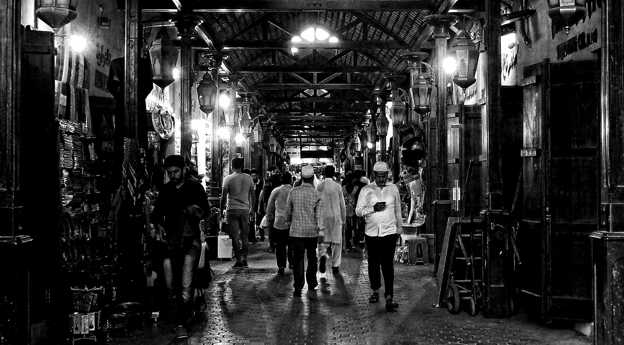 The souks.. Between lights and shadows...