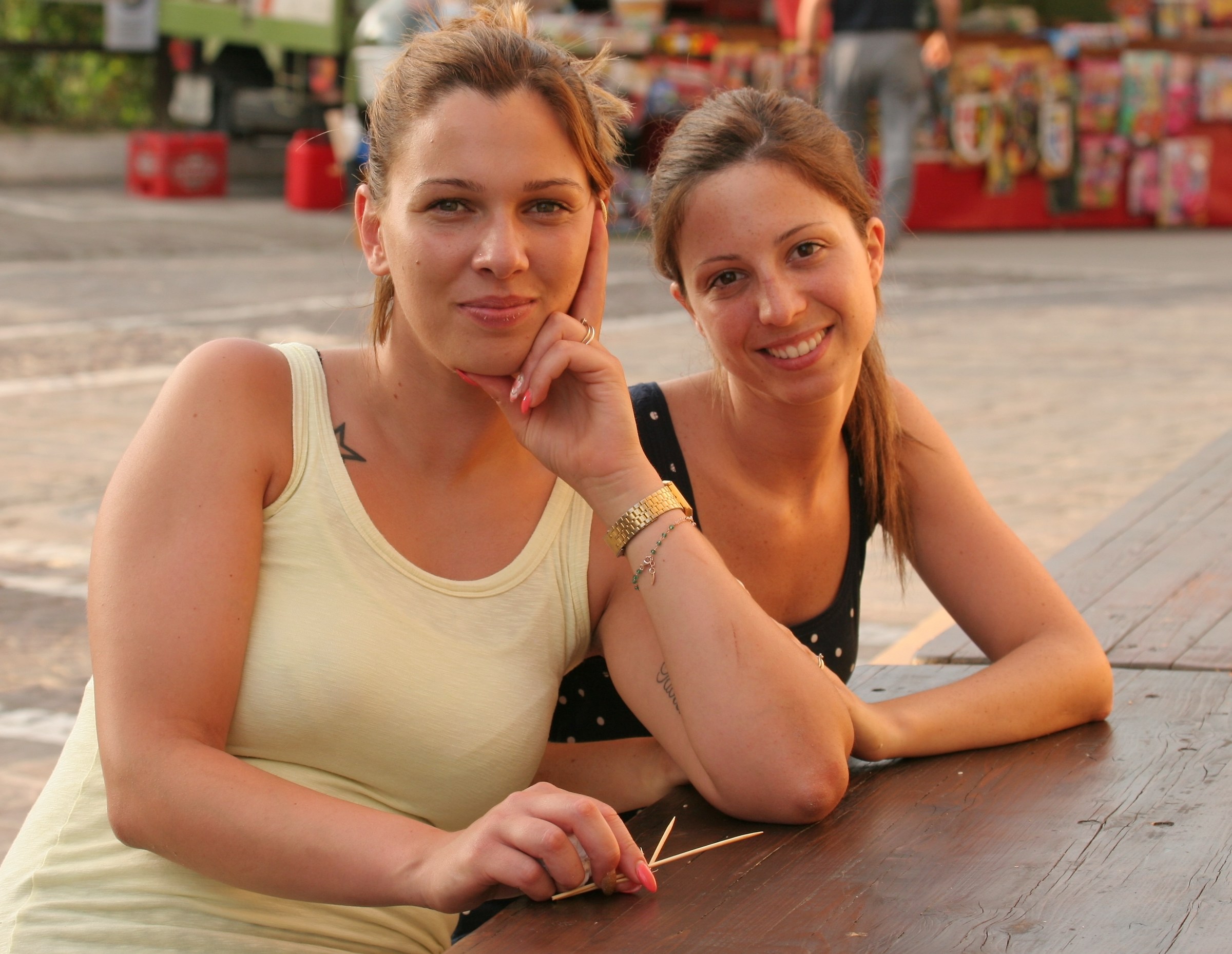 Summer baristas at the Bar.