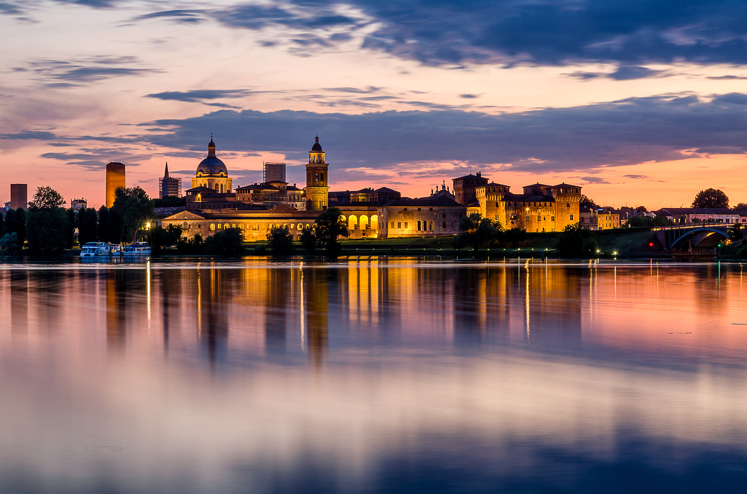 Mantova at sunset