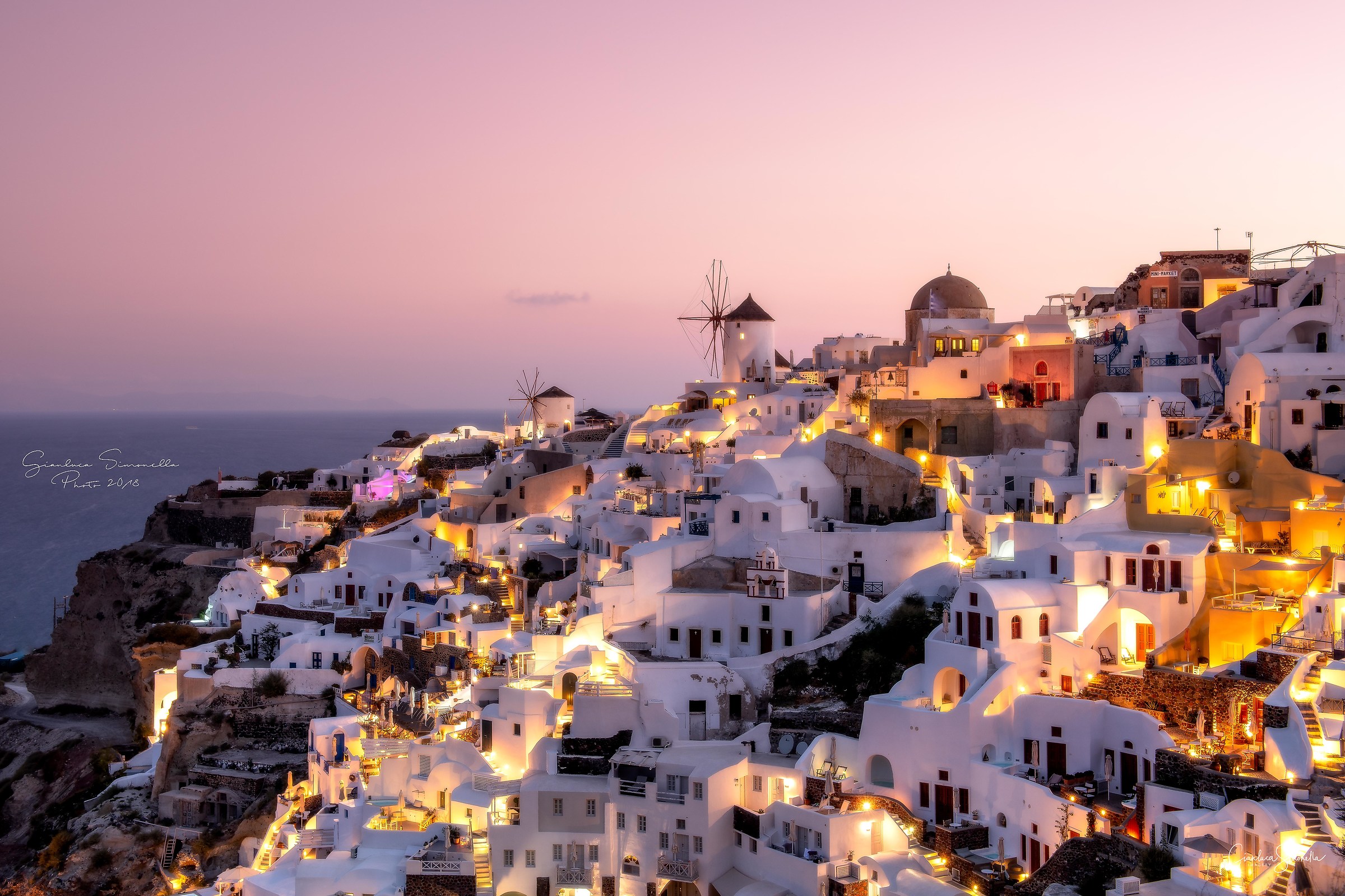Twilight in Santorini