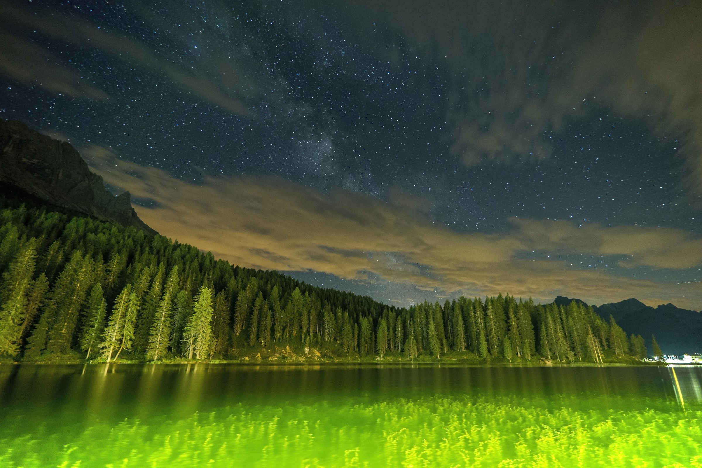 via lattea su lago di misurina!!