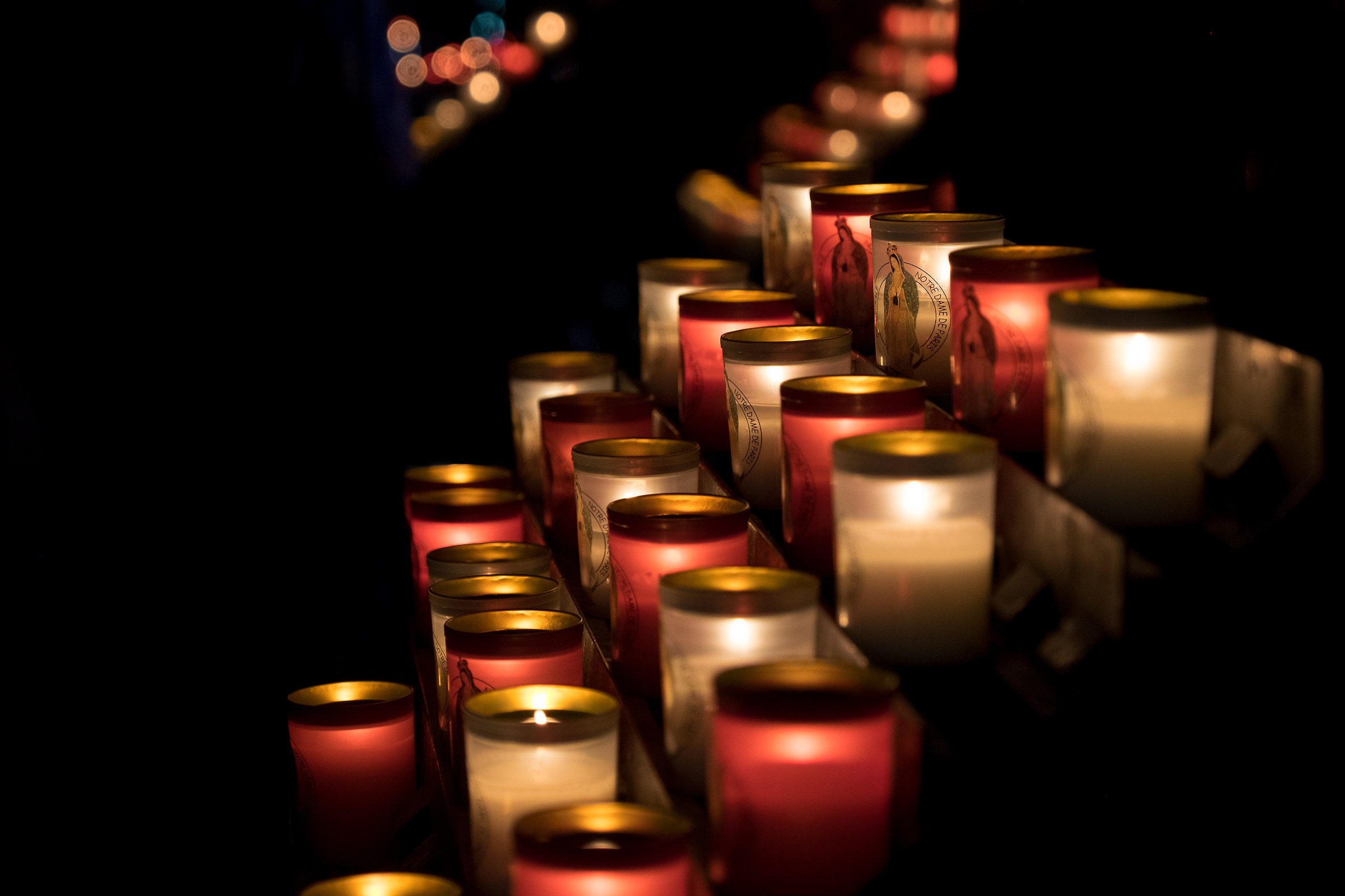 Candles in Notre Dame