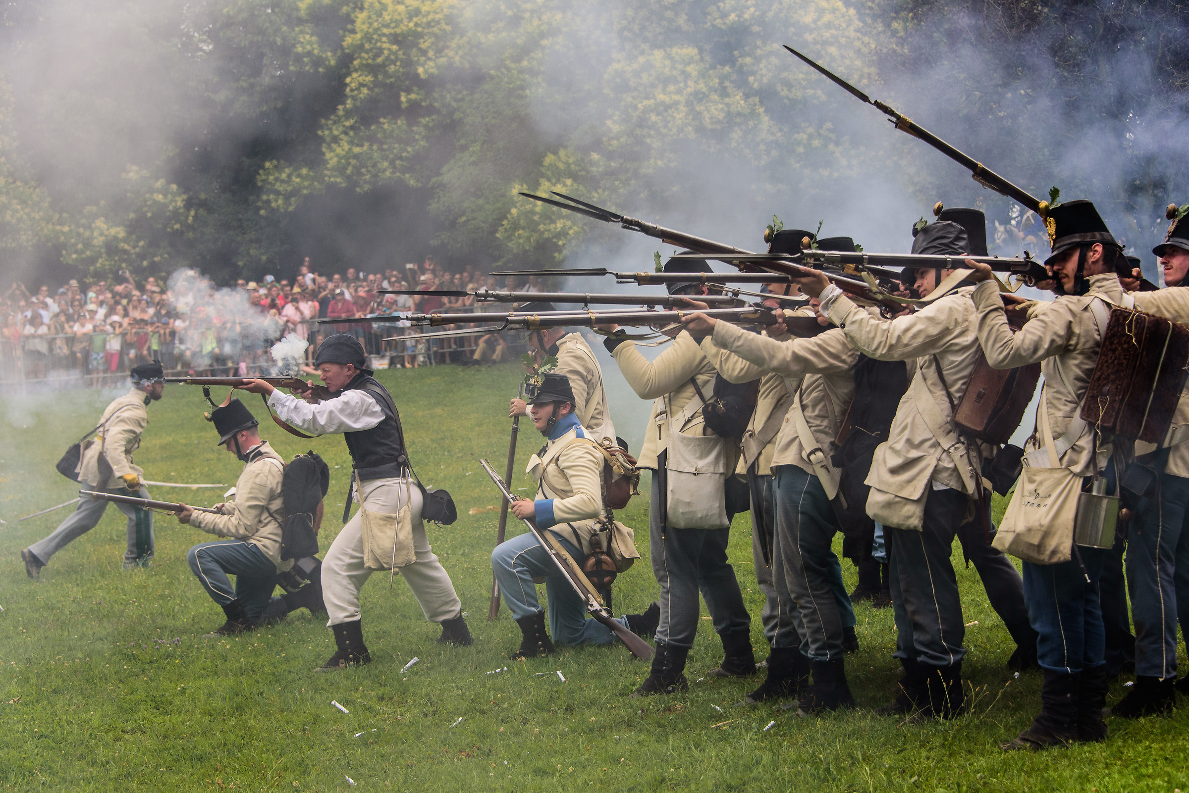 Austrians at the fire