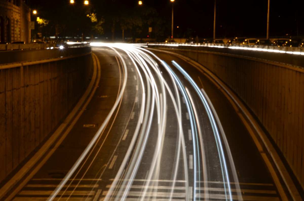 lights in the night in Rome
