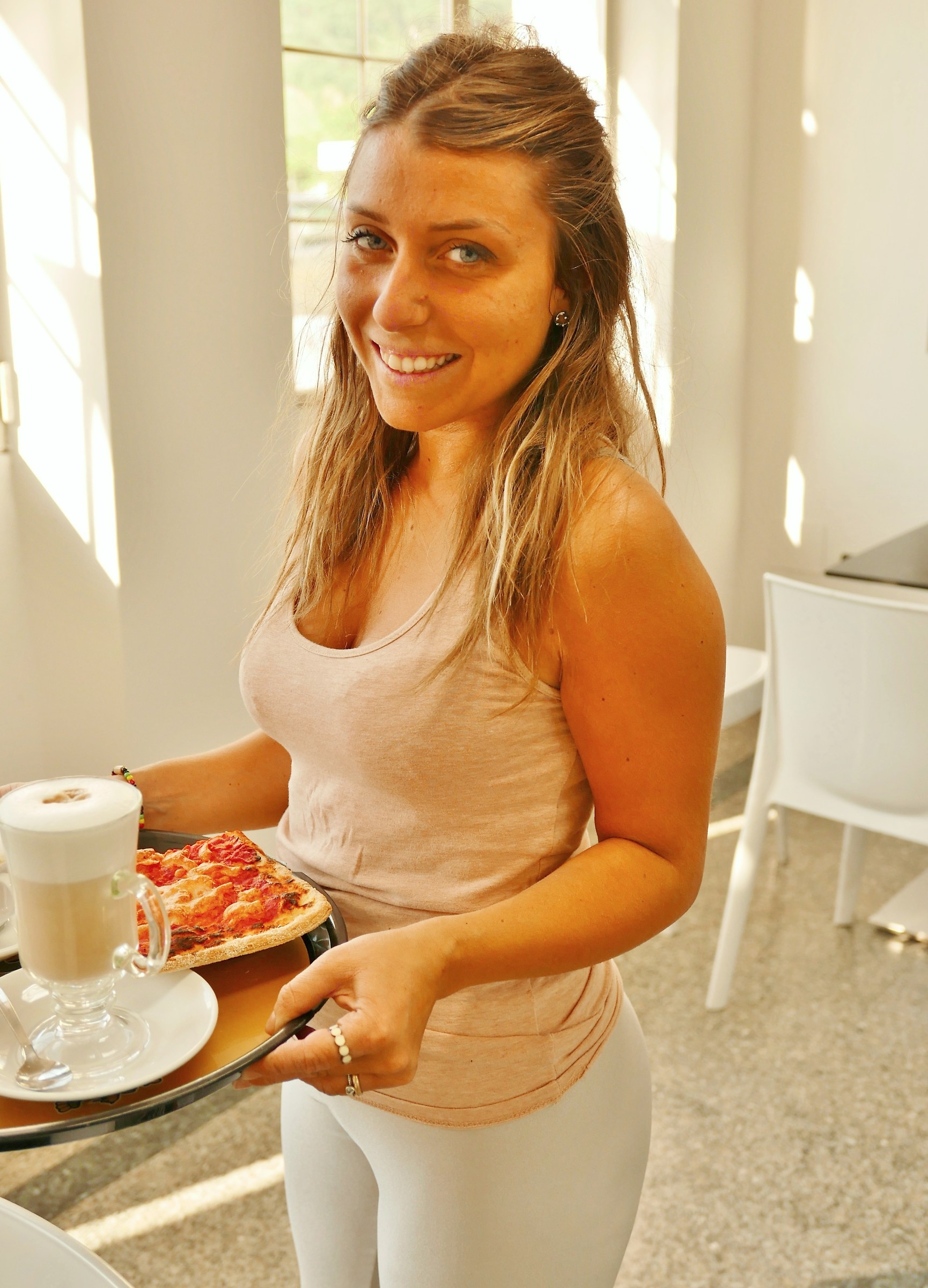 Pizza and Cappuccino!