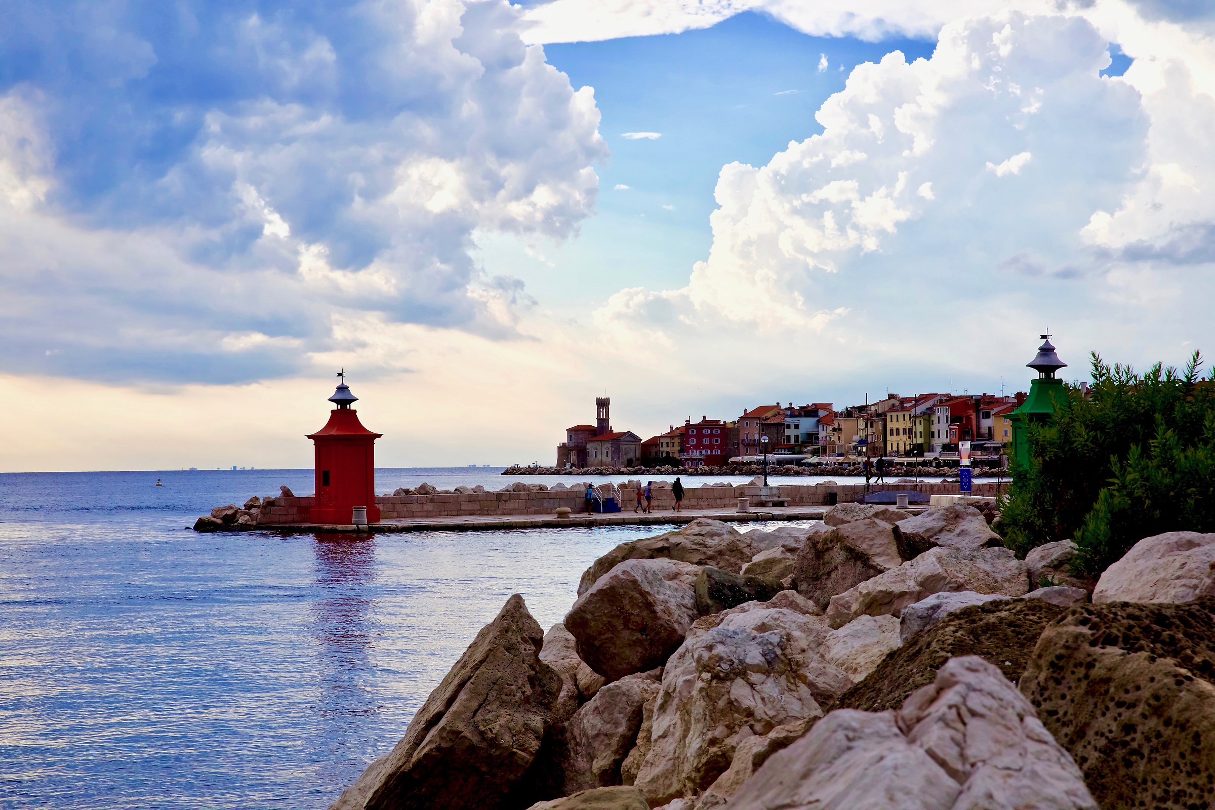 Piran. Entrance to the port