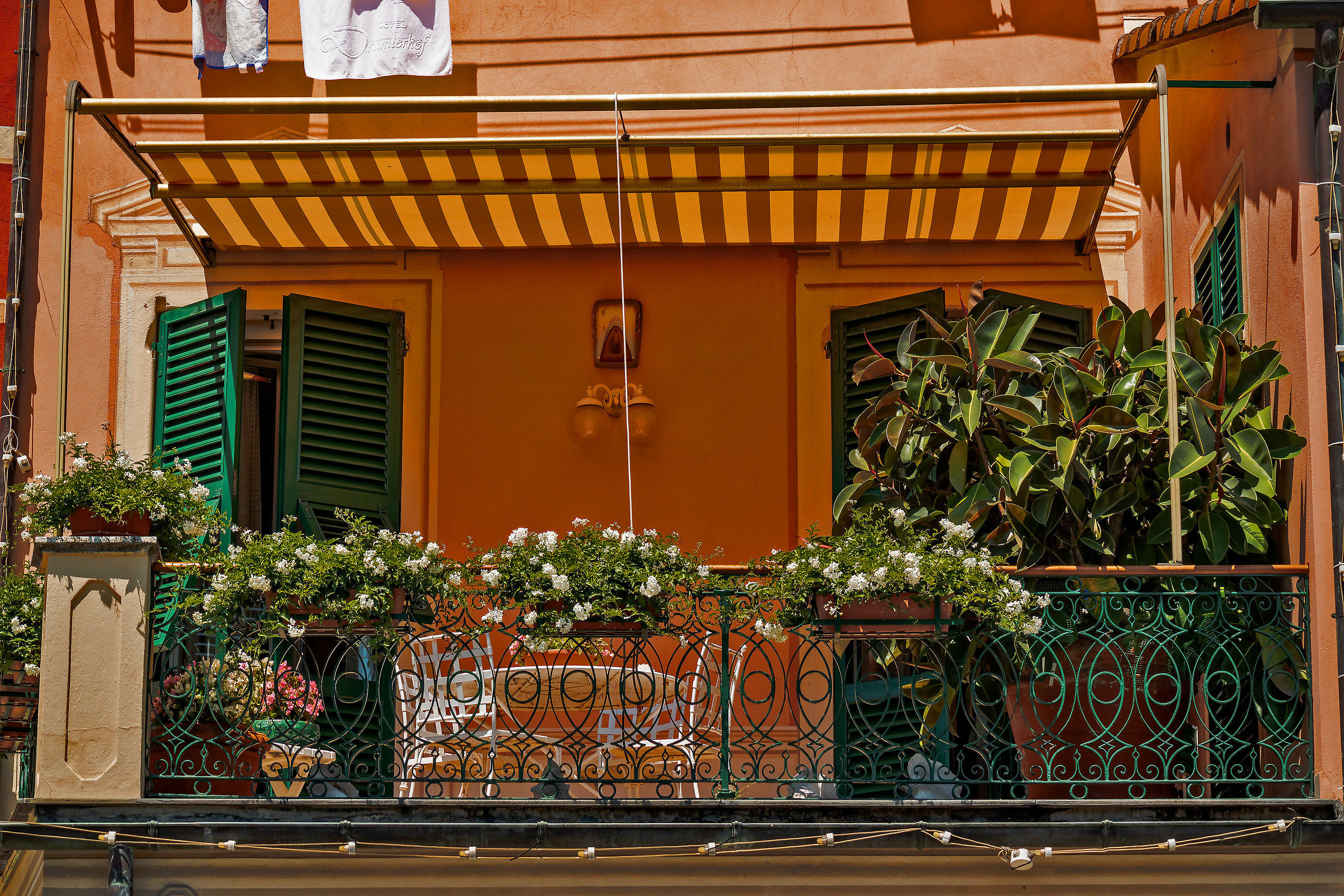 The balconies of Santa