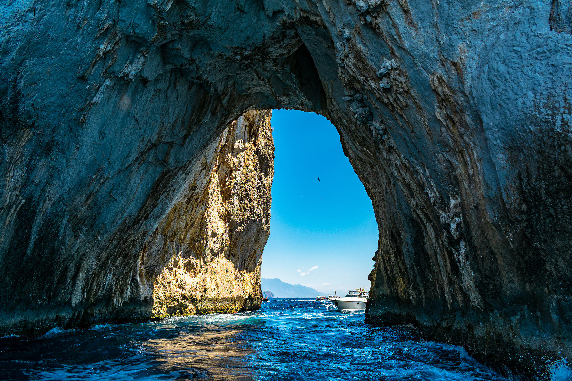 Inside the Faraglioni of Capri