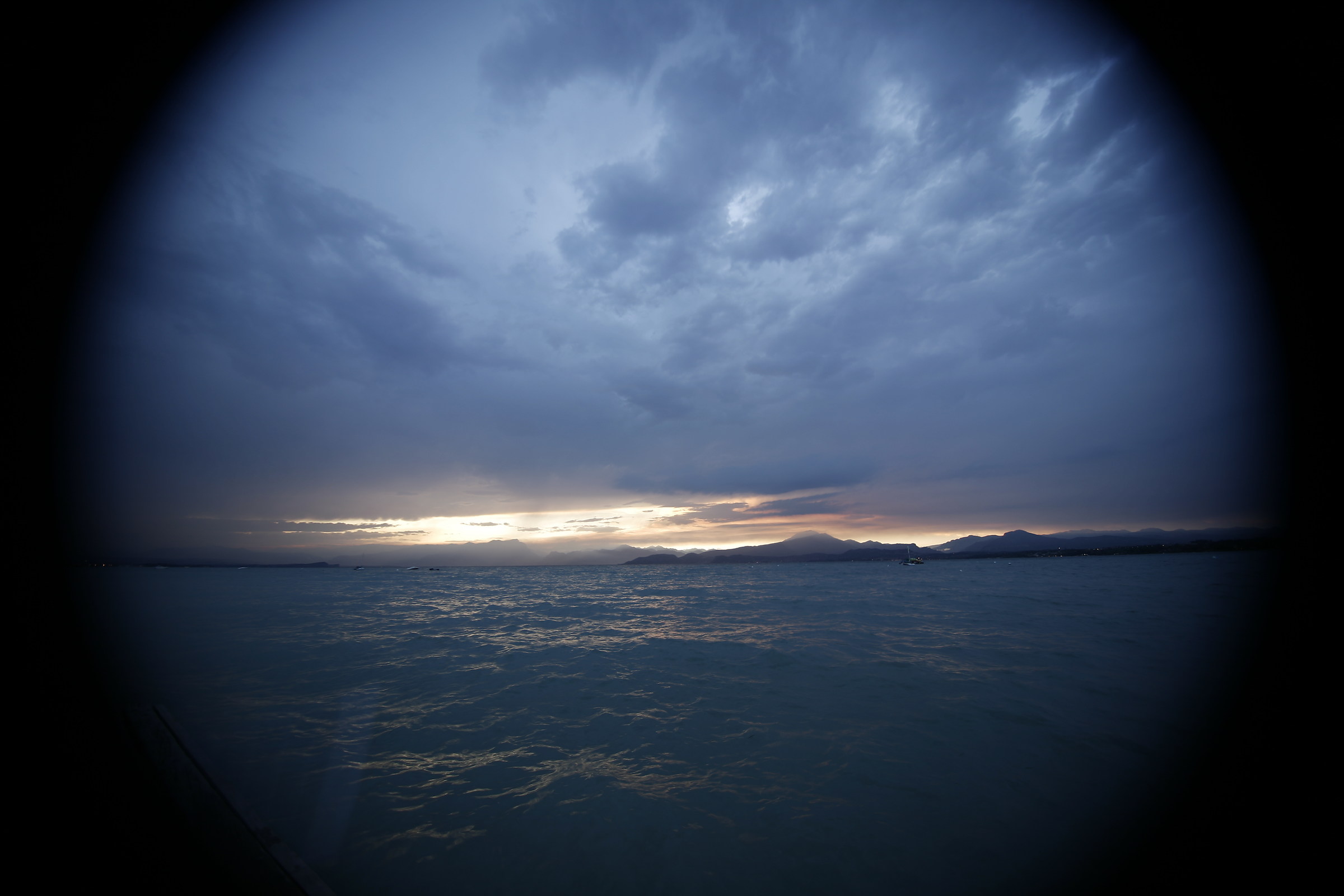 Stormy clouds at sunset on Garda 2