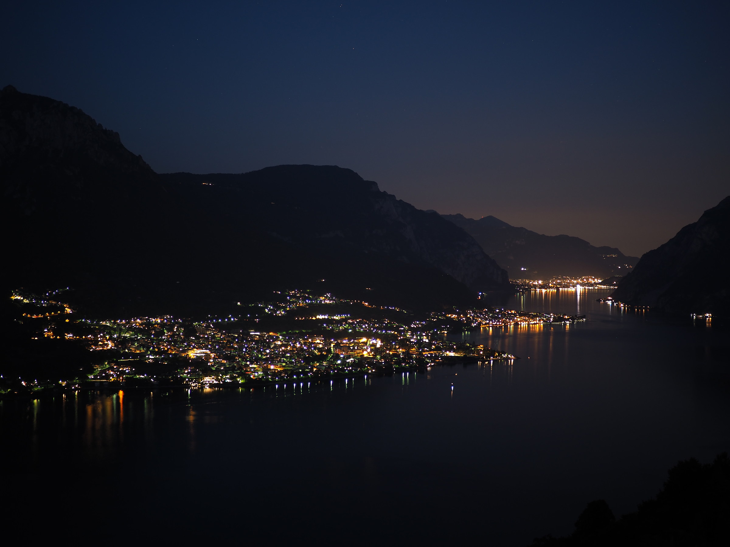 clear night over the Lake
