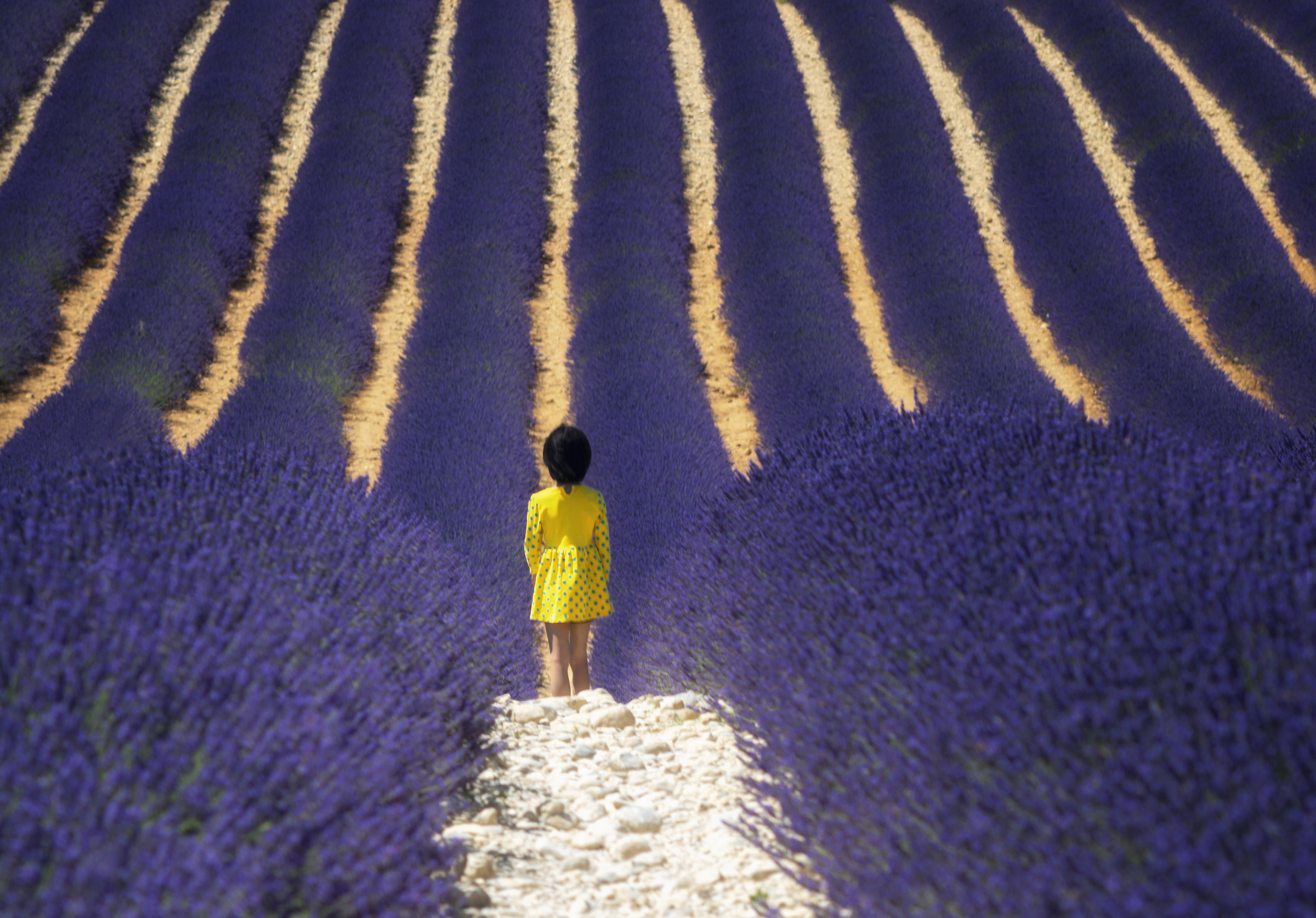 La bambina con il vestito giallo