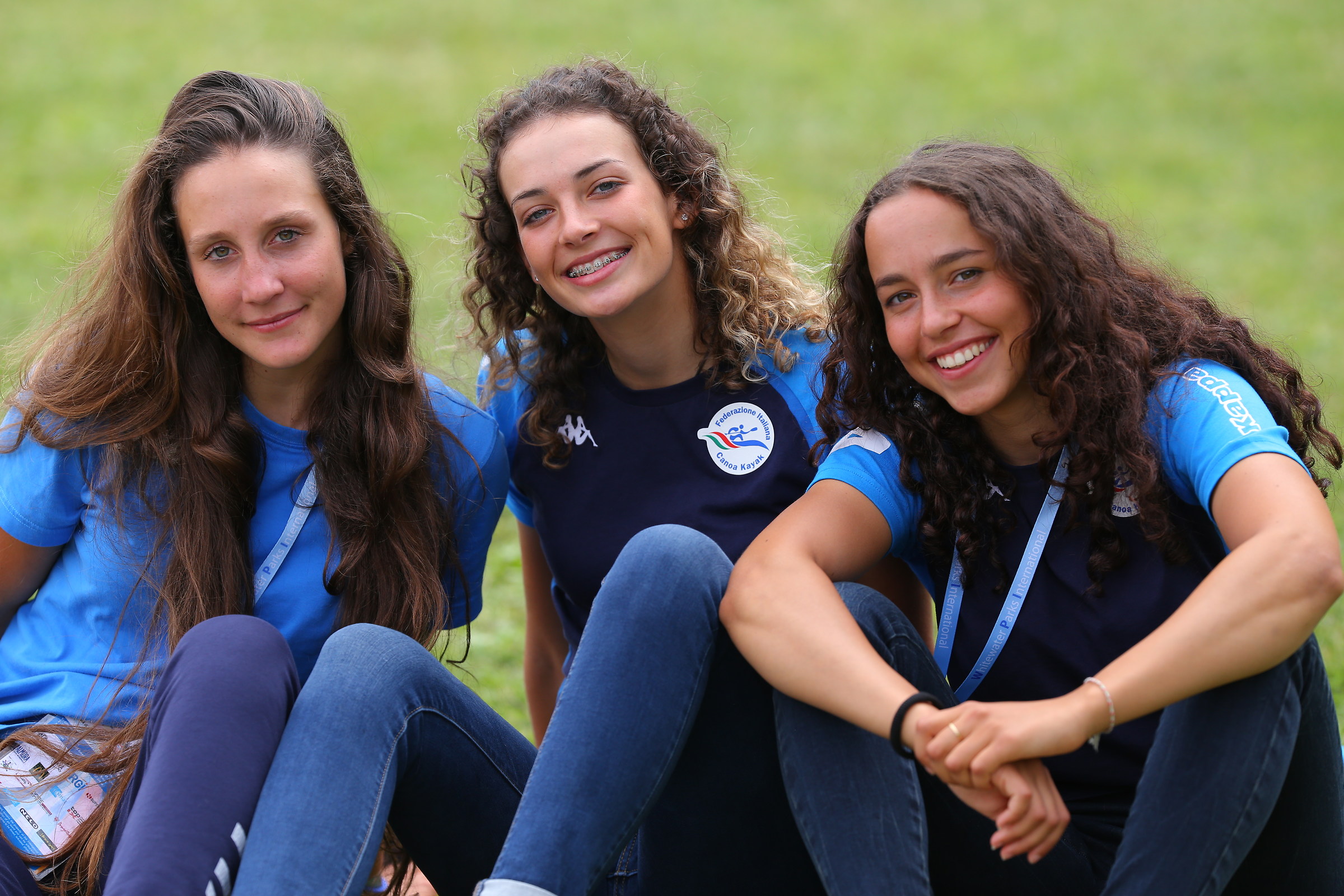 Giovani atlete nazionale canoa