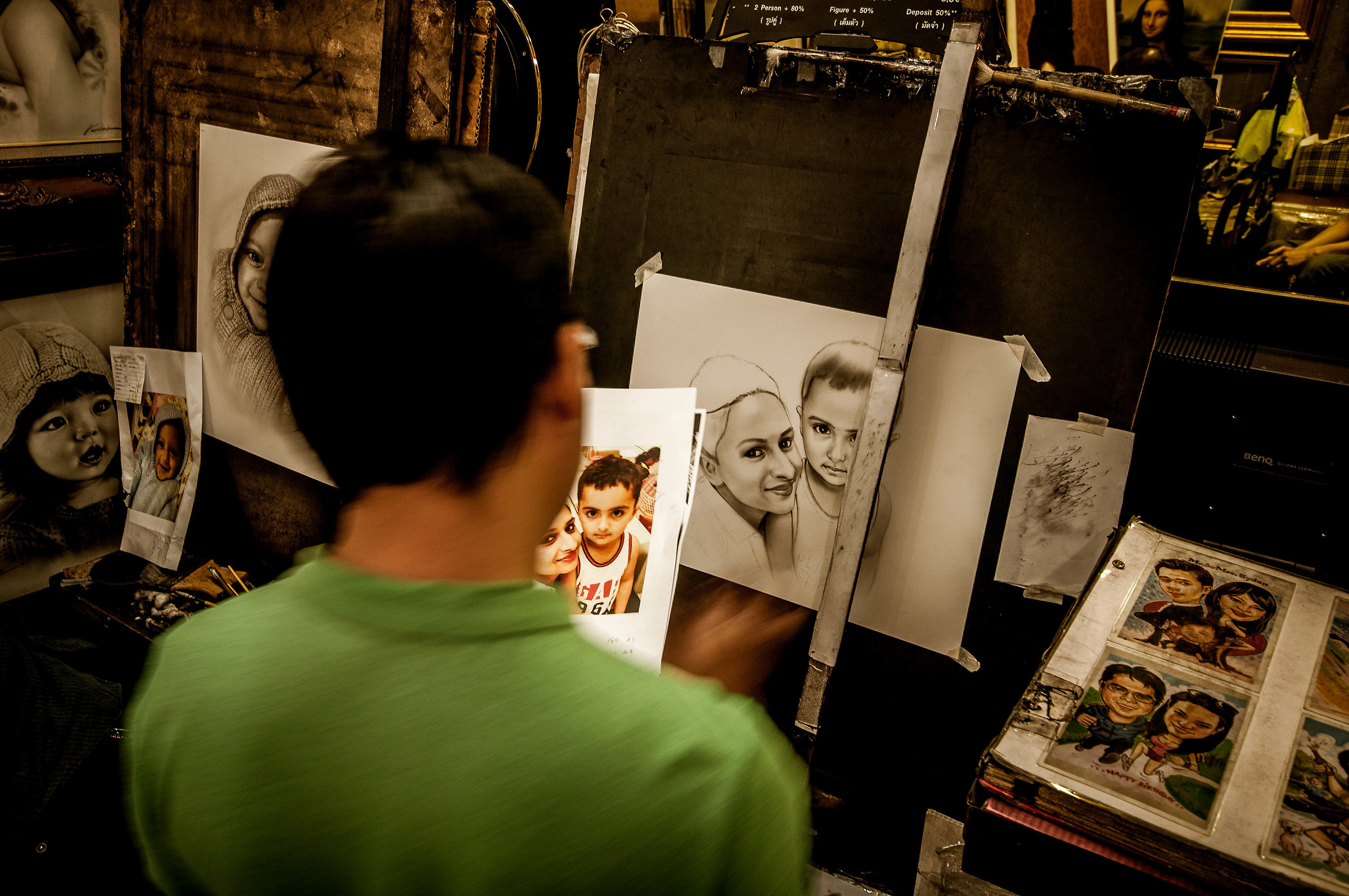 Street artist in Bangkok