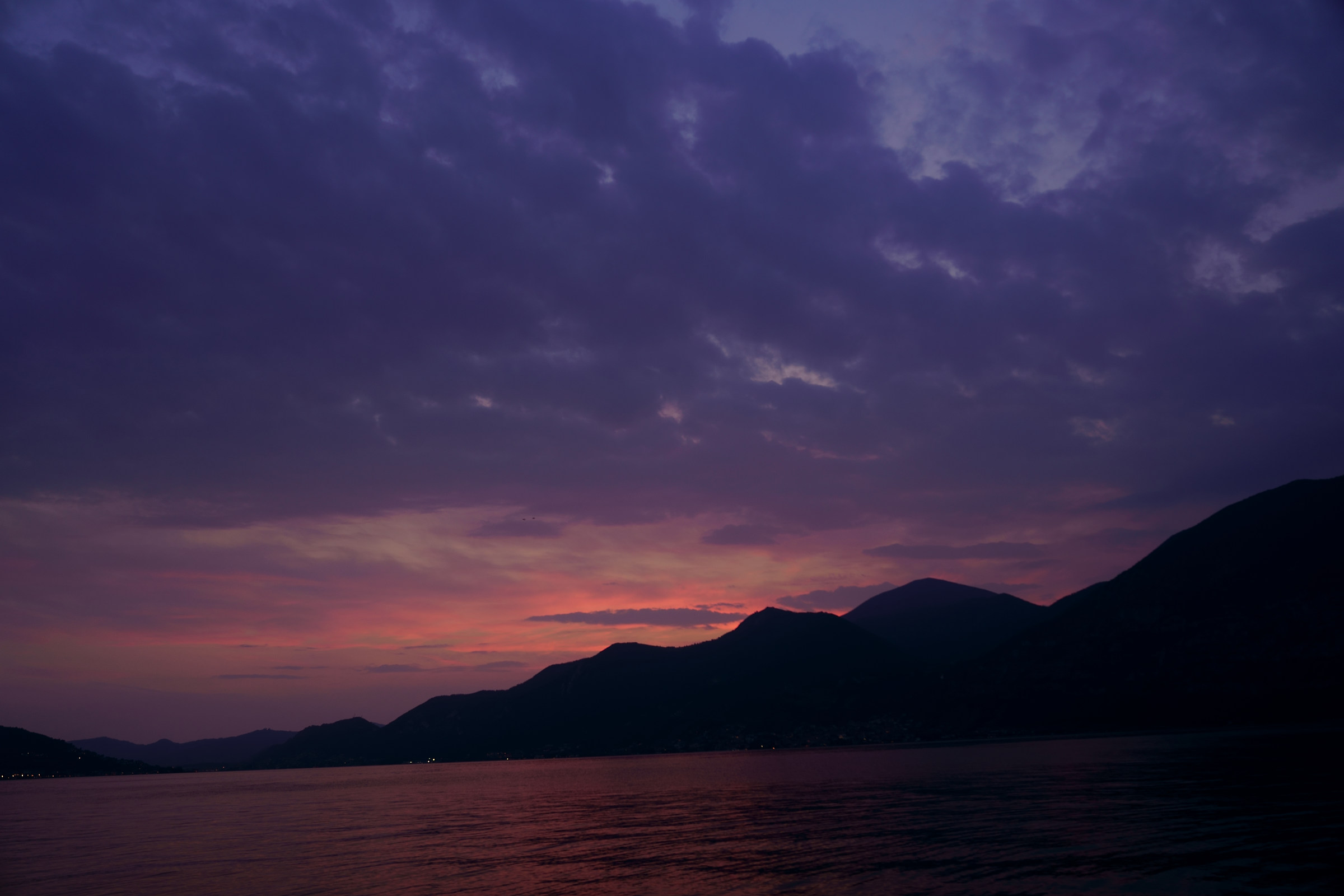 Sunset on Lake Iseo
