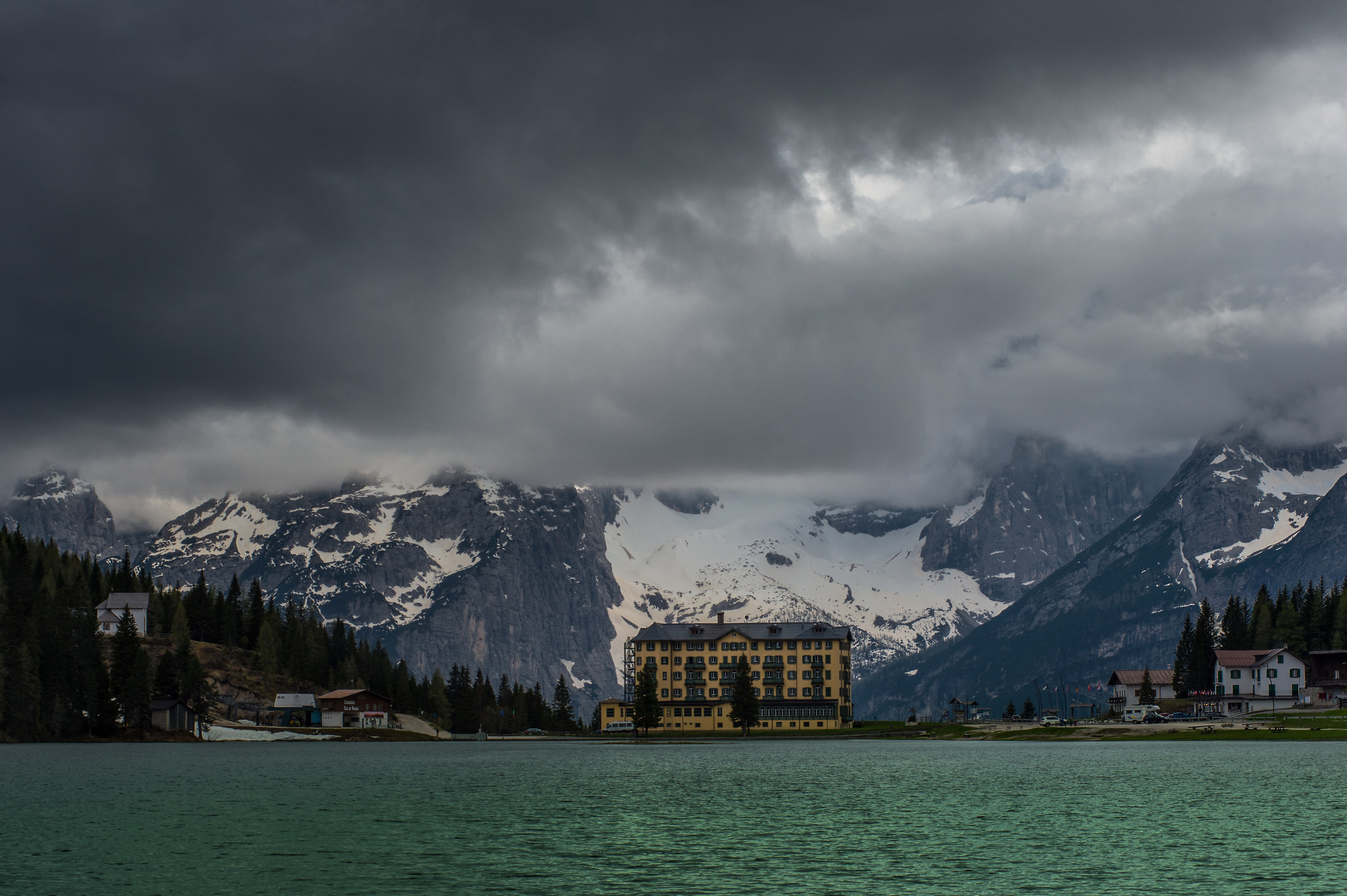 The Sorapiss plays hide and seek....