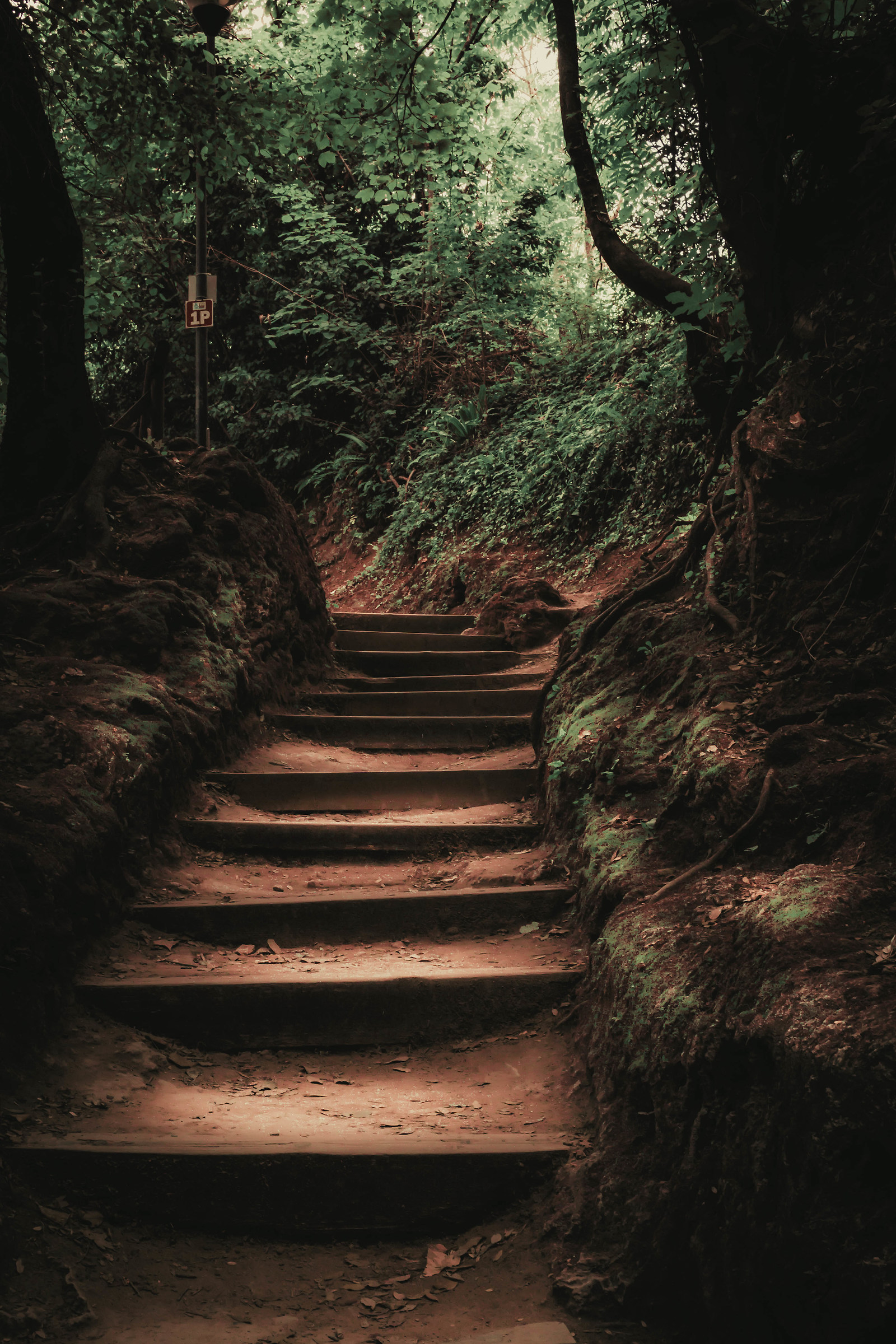 Stairs to the Marmore waterfalls
