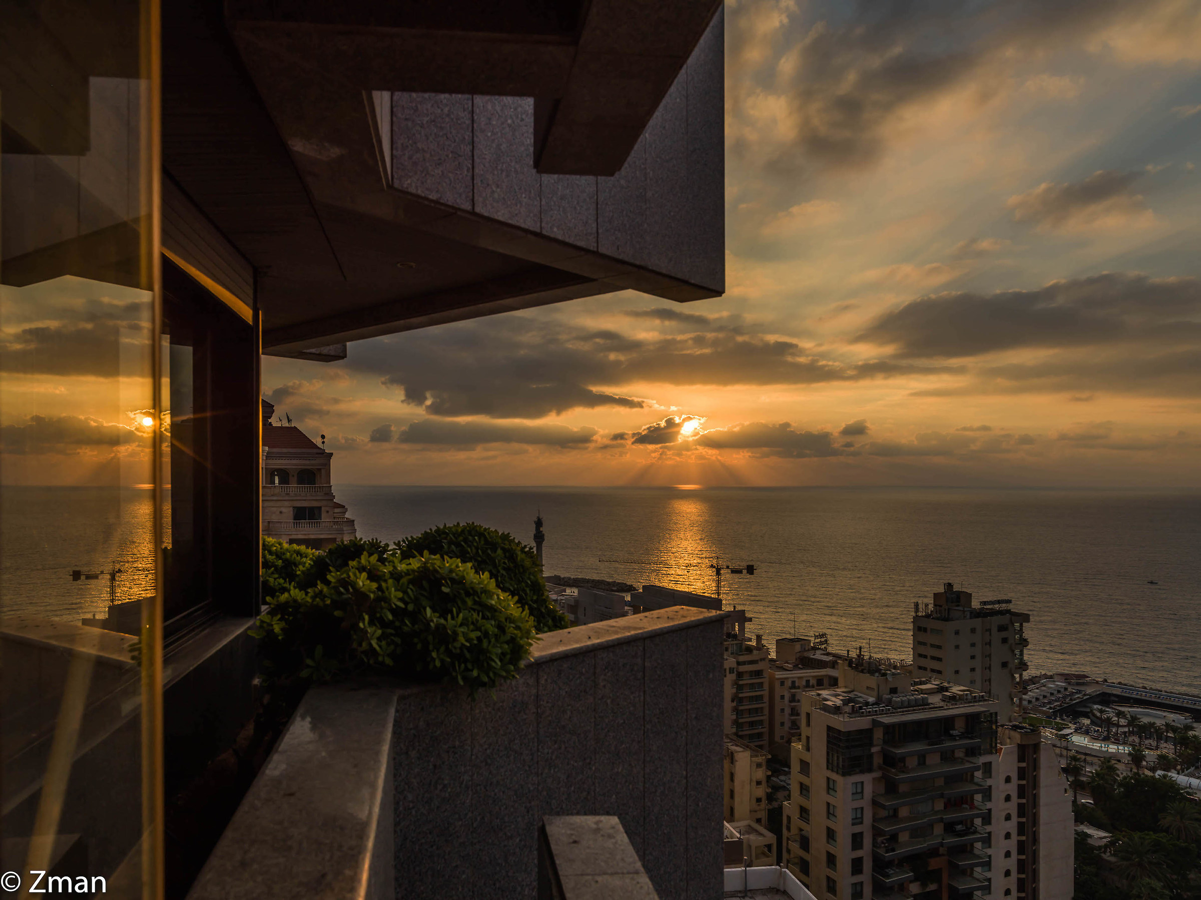 Tramonto e il nostro balcone