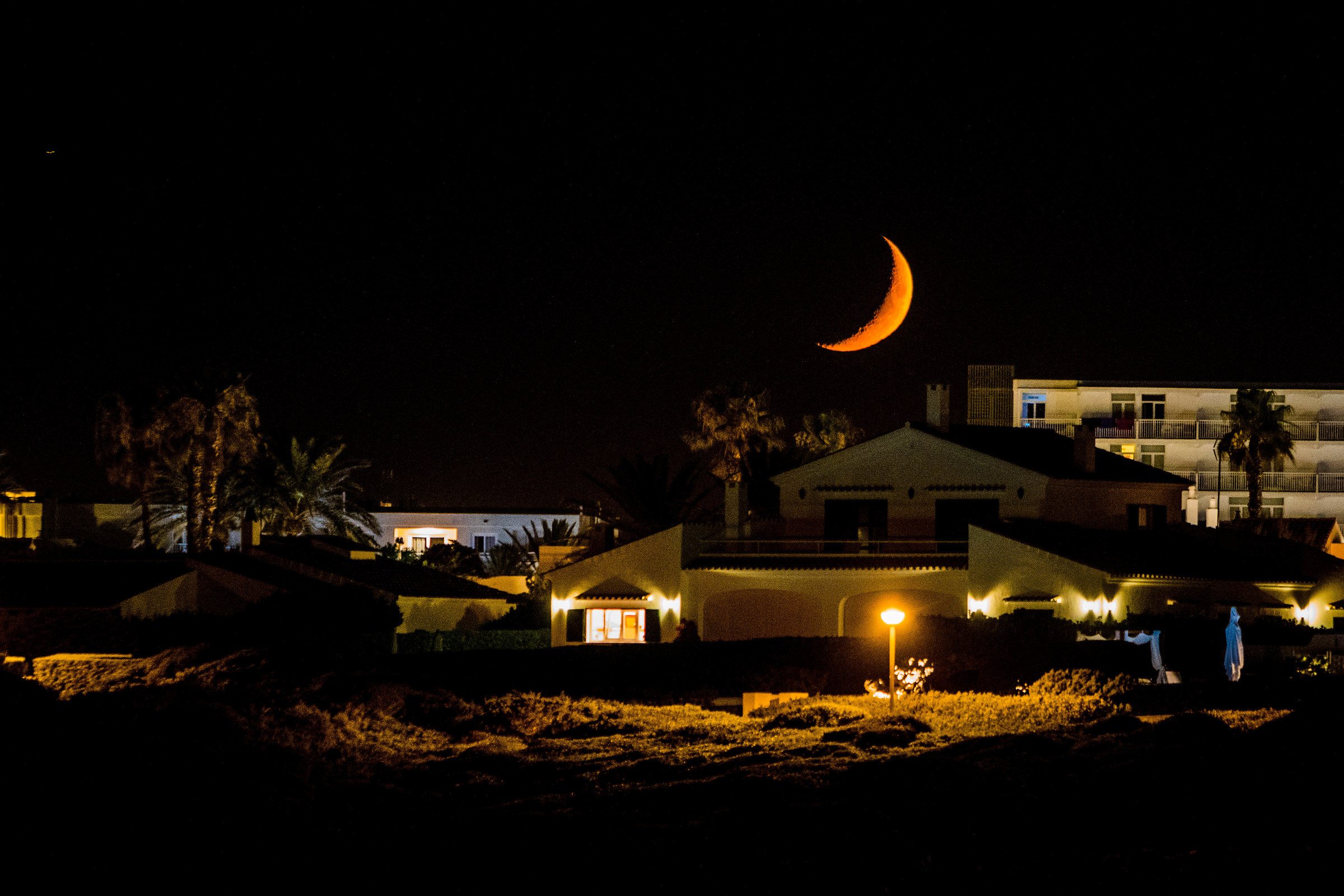 La luna sul tetto...