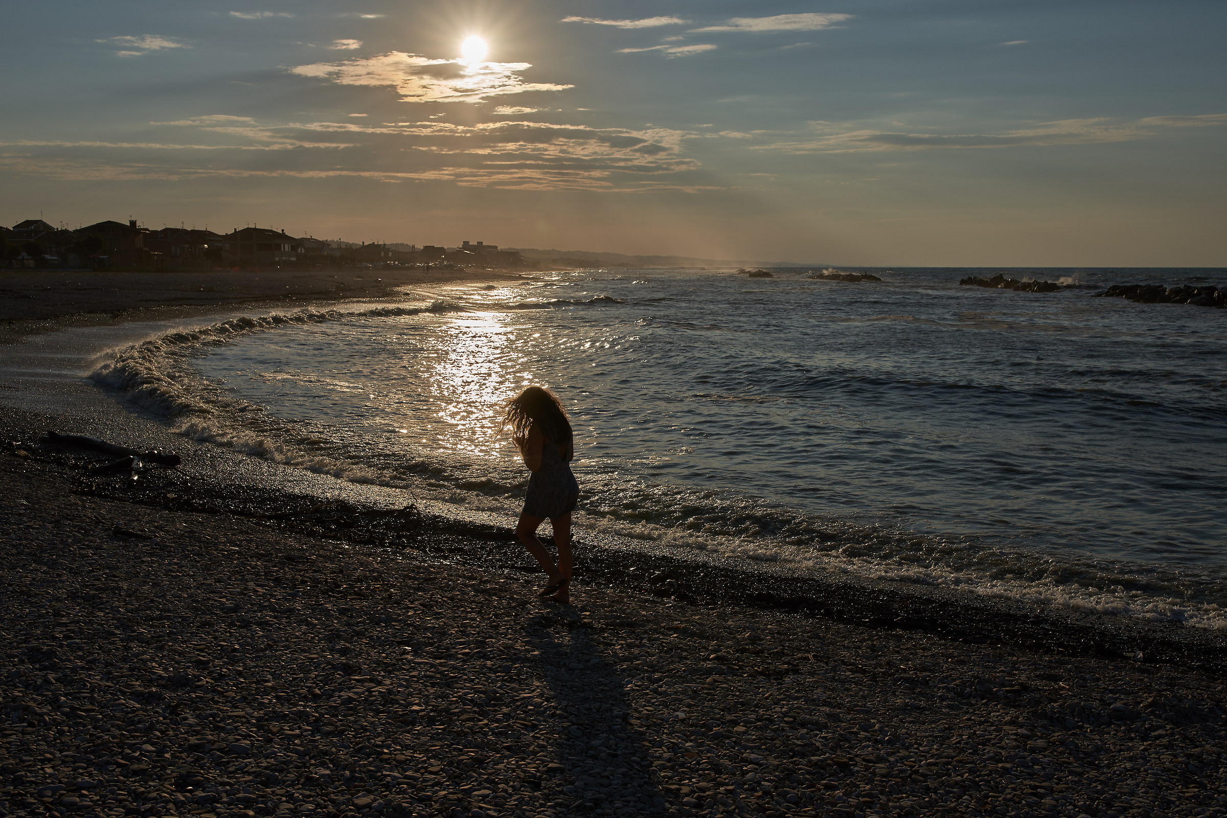 Passeggiata al tramonto