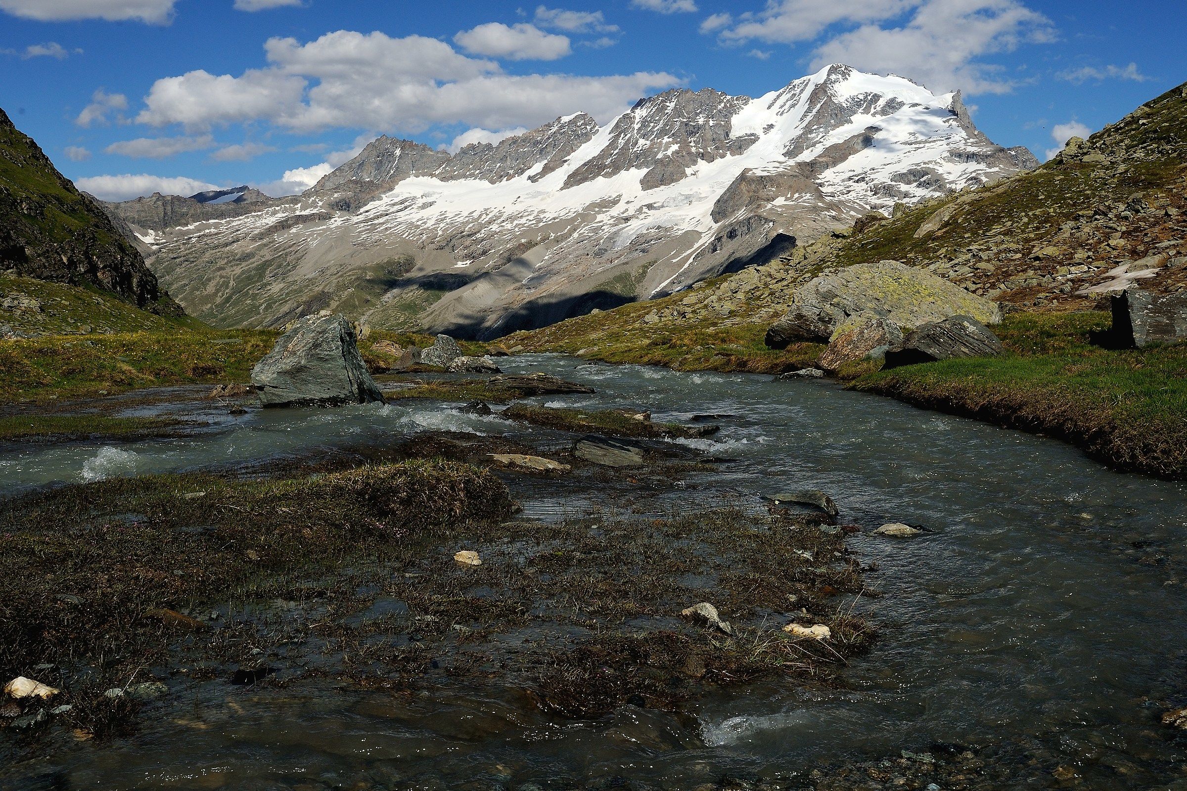 Rio del Pian Borgno and Gran Paradiso