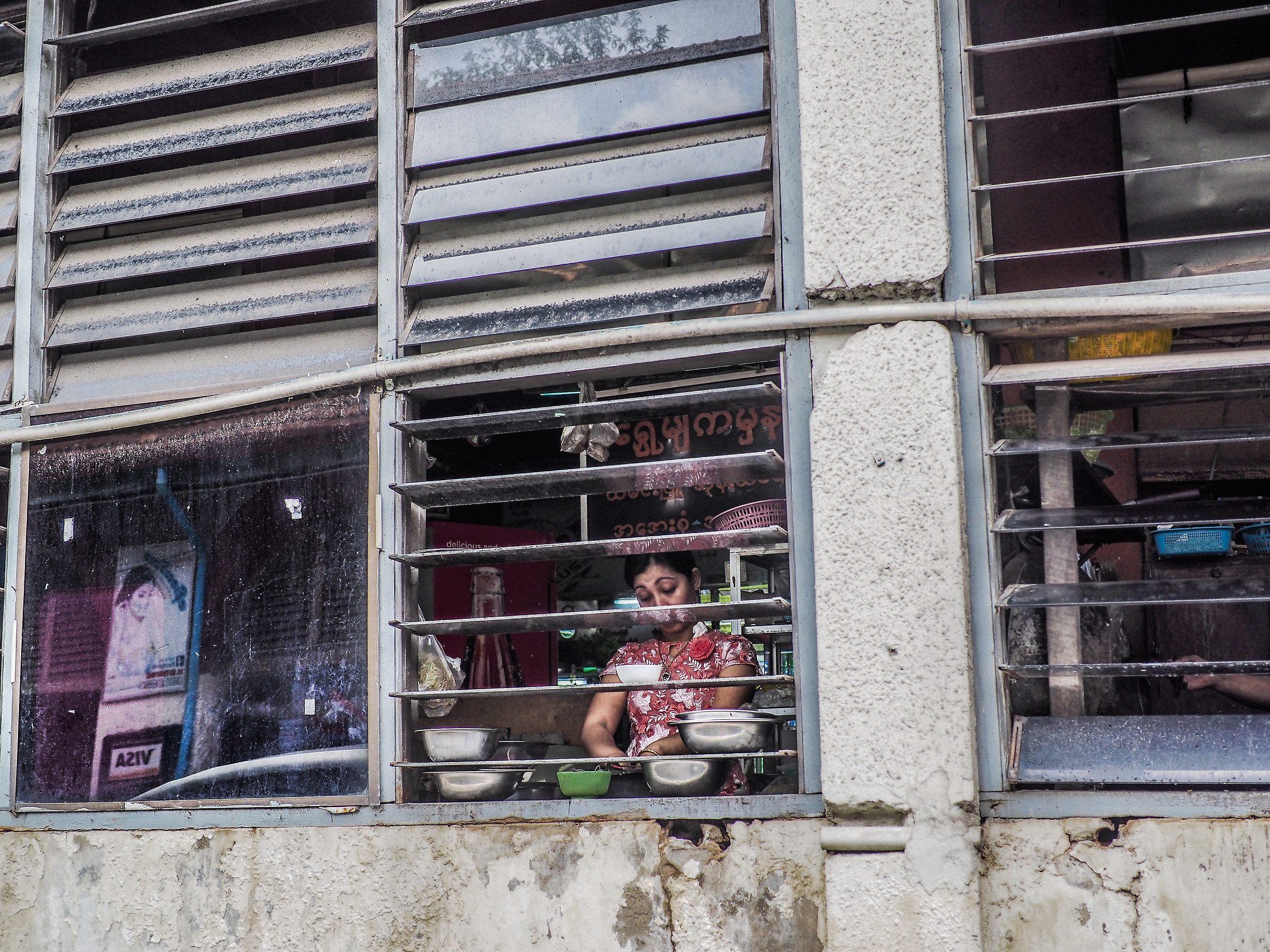 Woman Washing Dishes