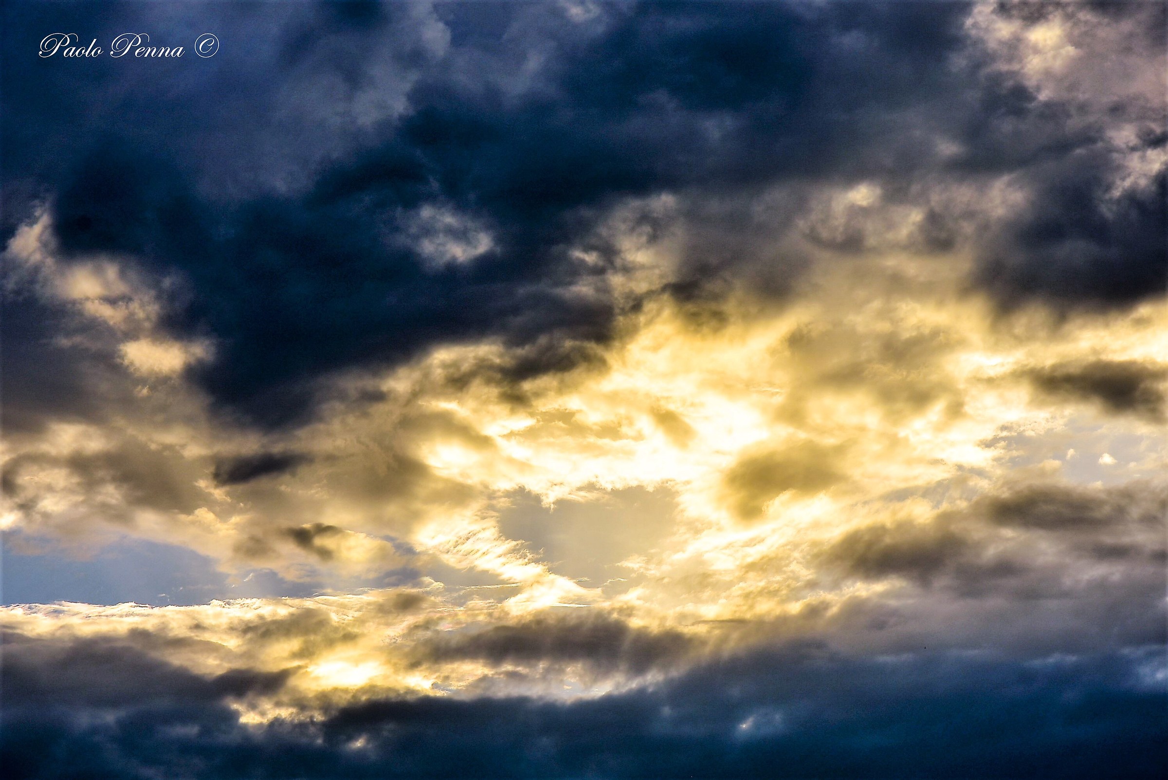 A heart in the middle of the sky