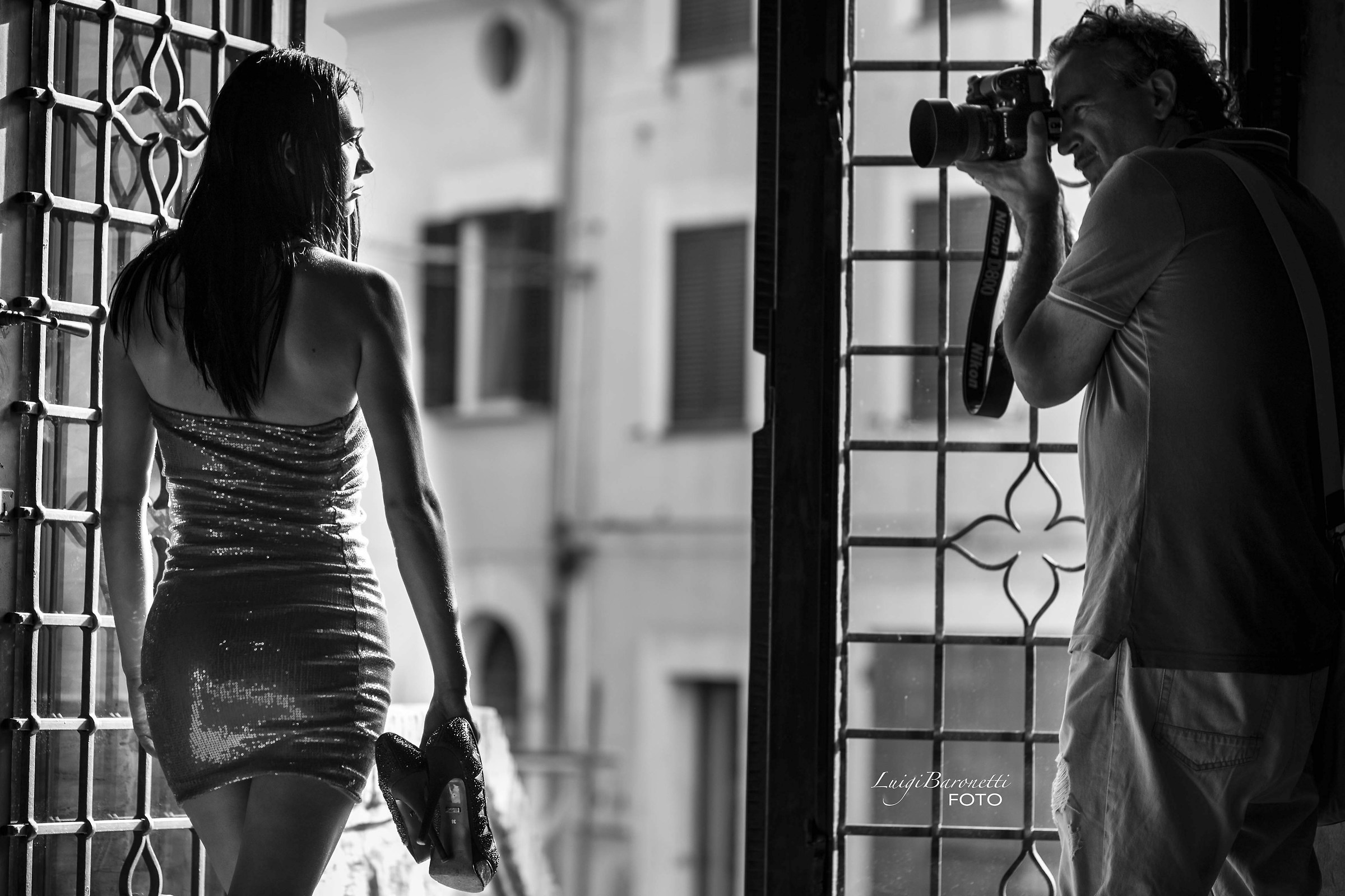 Il fotografo e la modella.