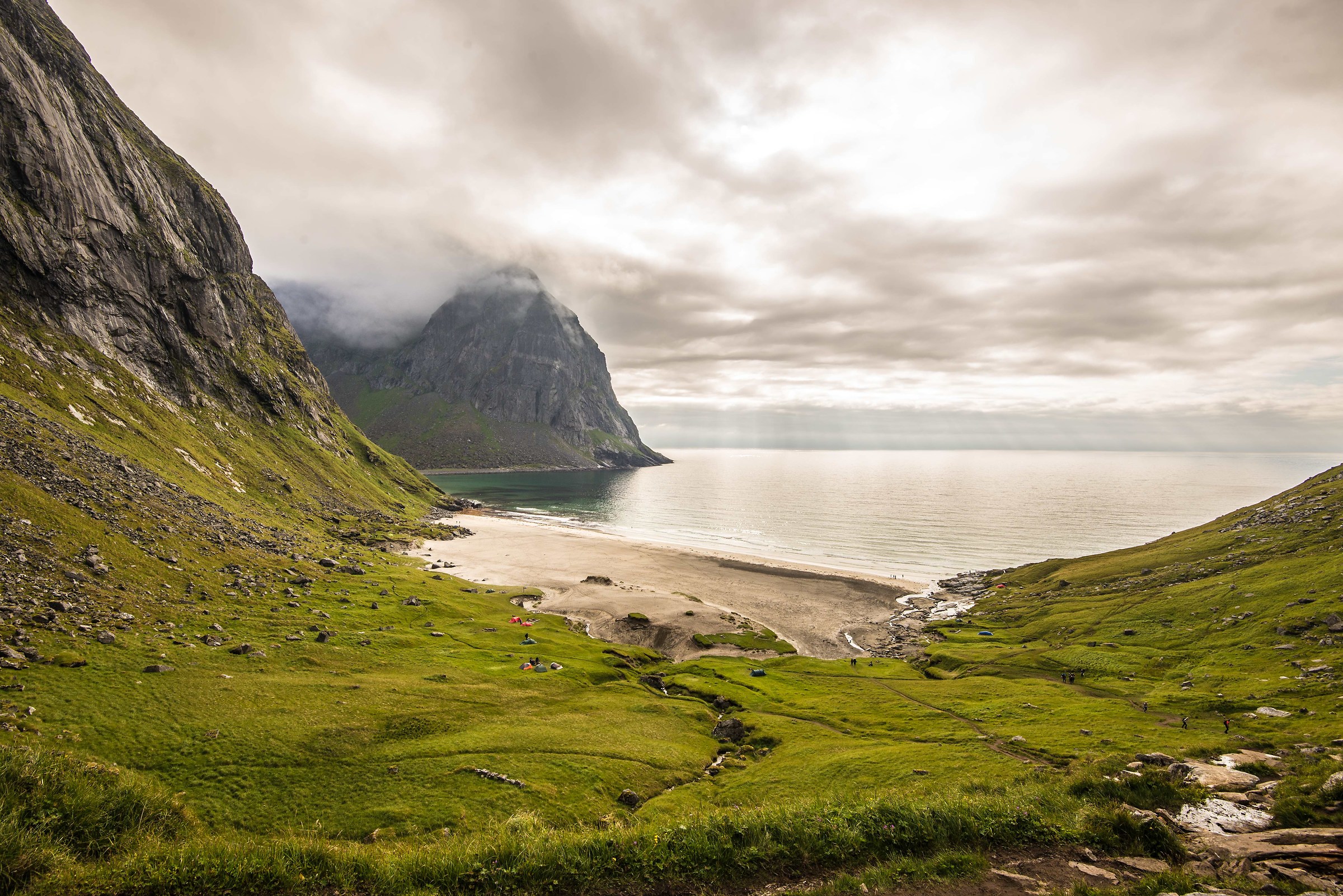 La spiaggia di Kvalvika