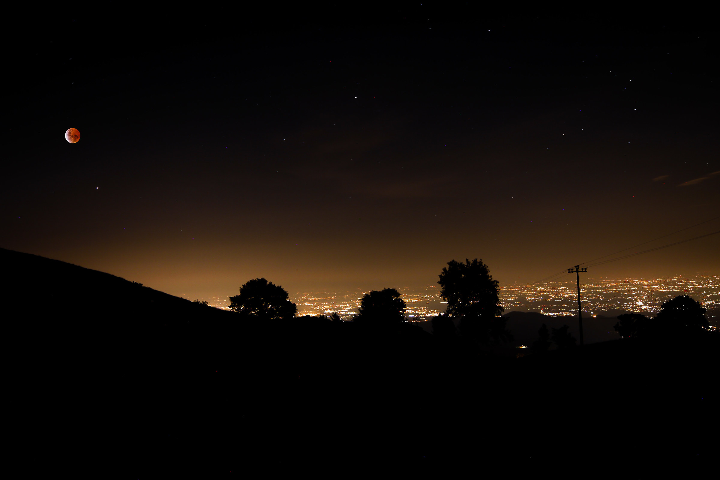 Stroberry Moon Landscape