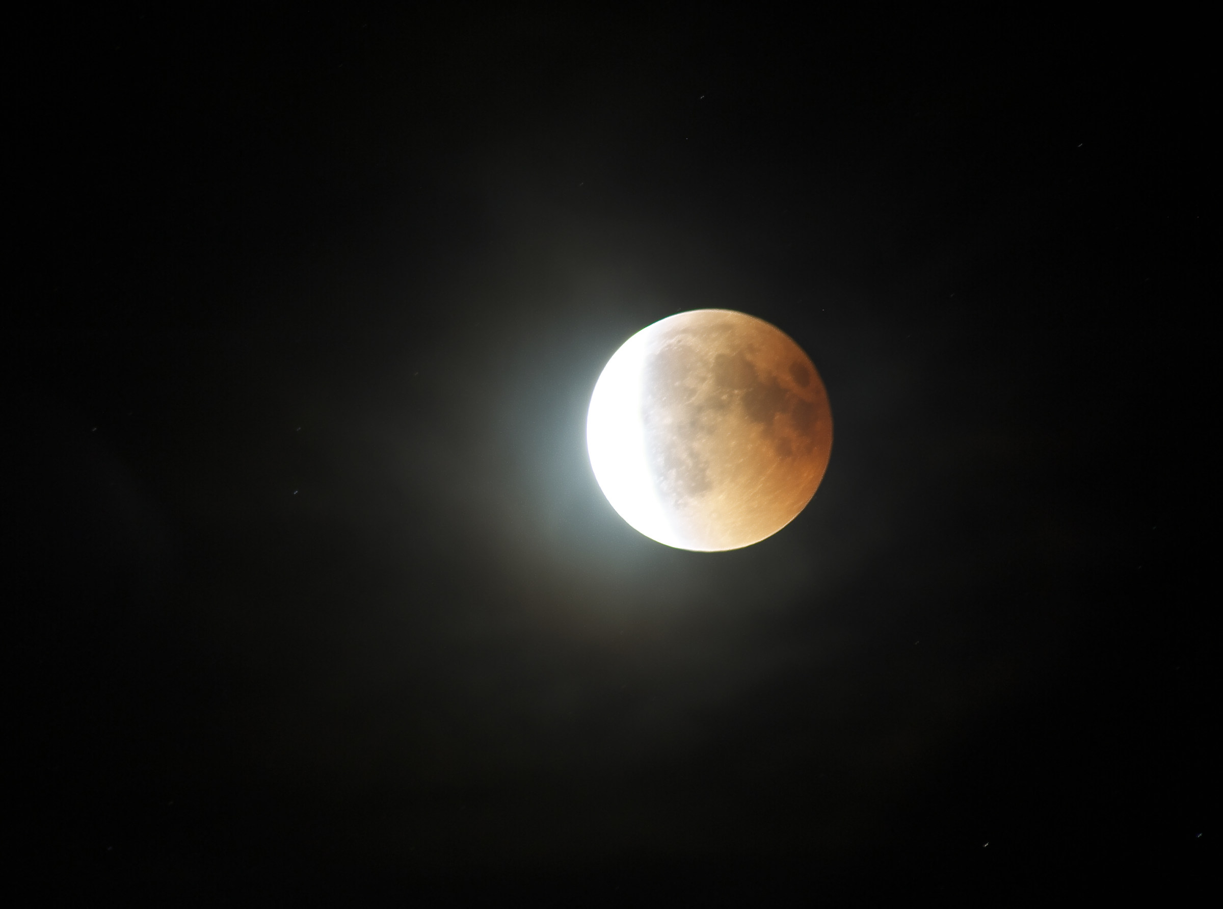 Eclipse of the Moon..... red