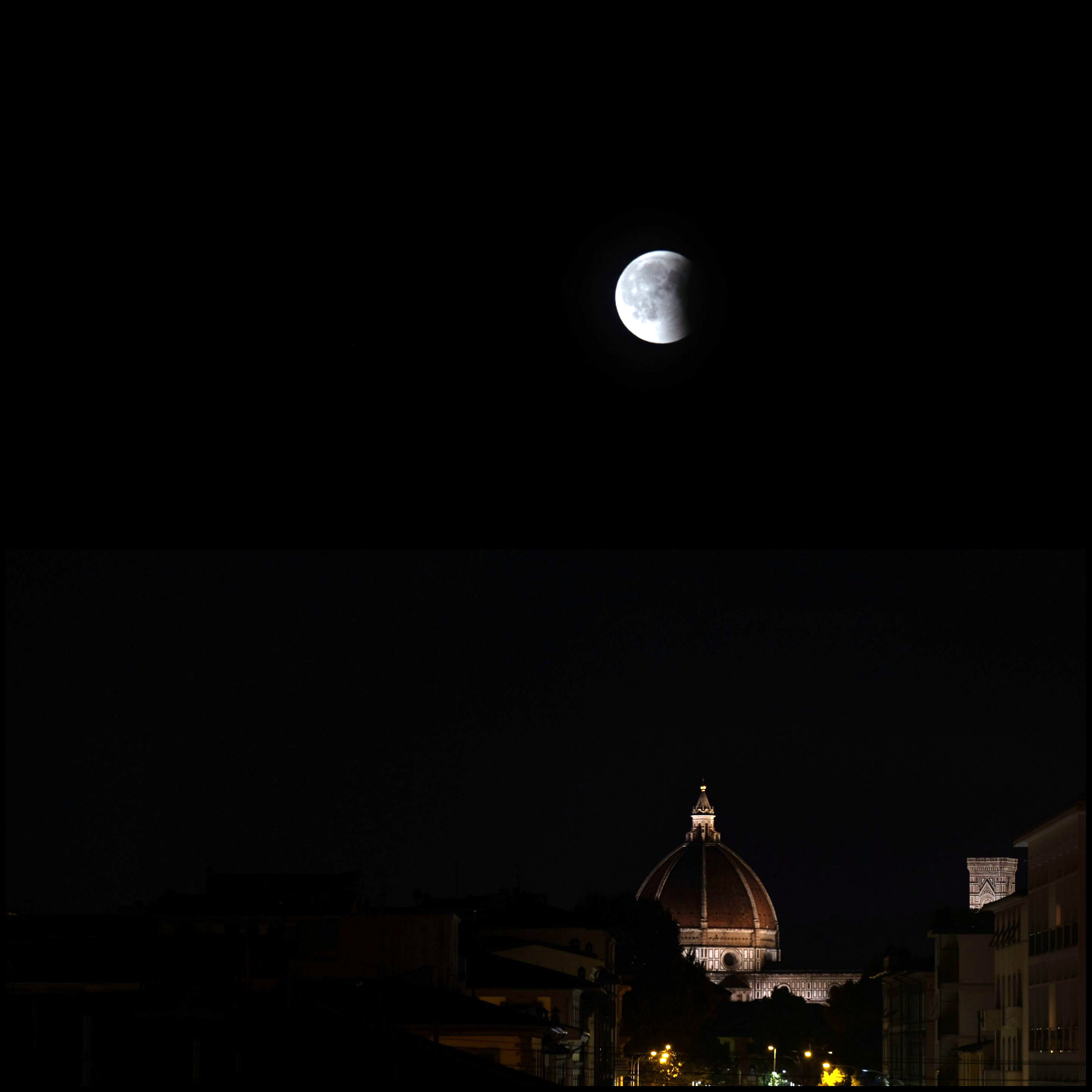 Eclissi Lunare 27 Luglio su Firenze
