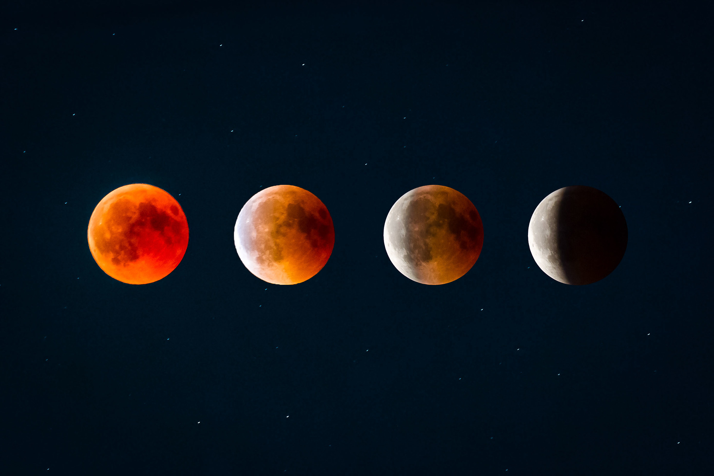 Lunar eclipse July 27-Phases
