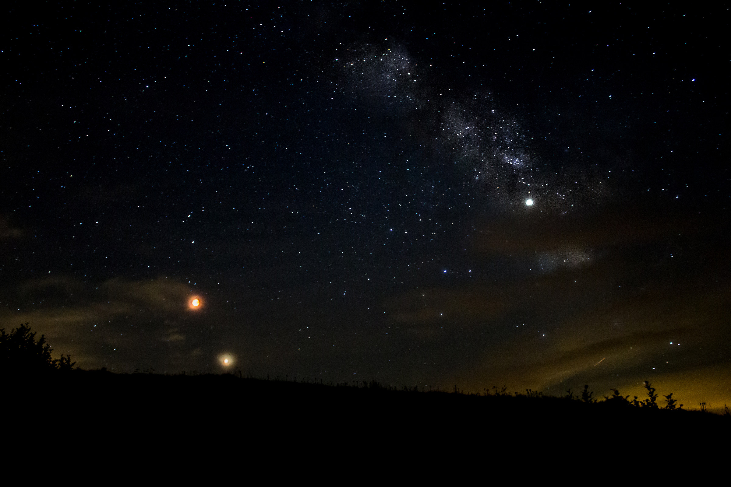 Milky Way and Eclipse