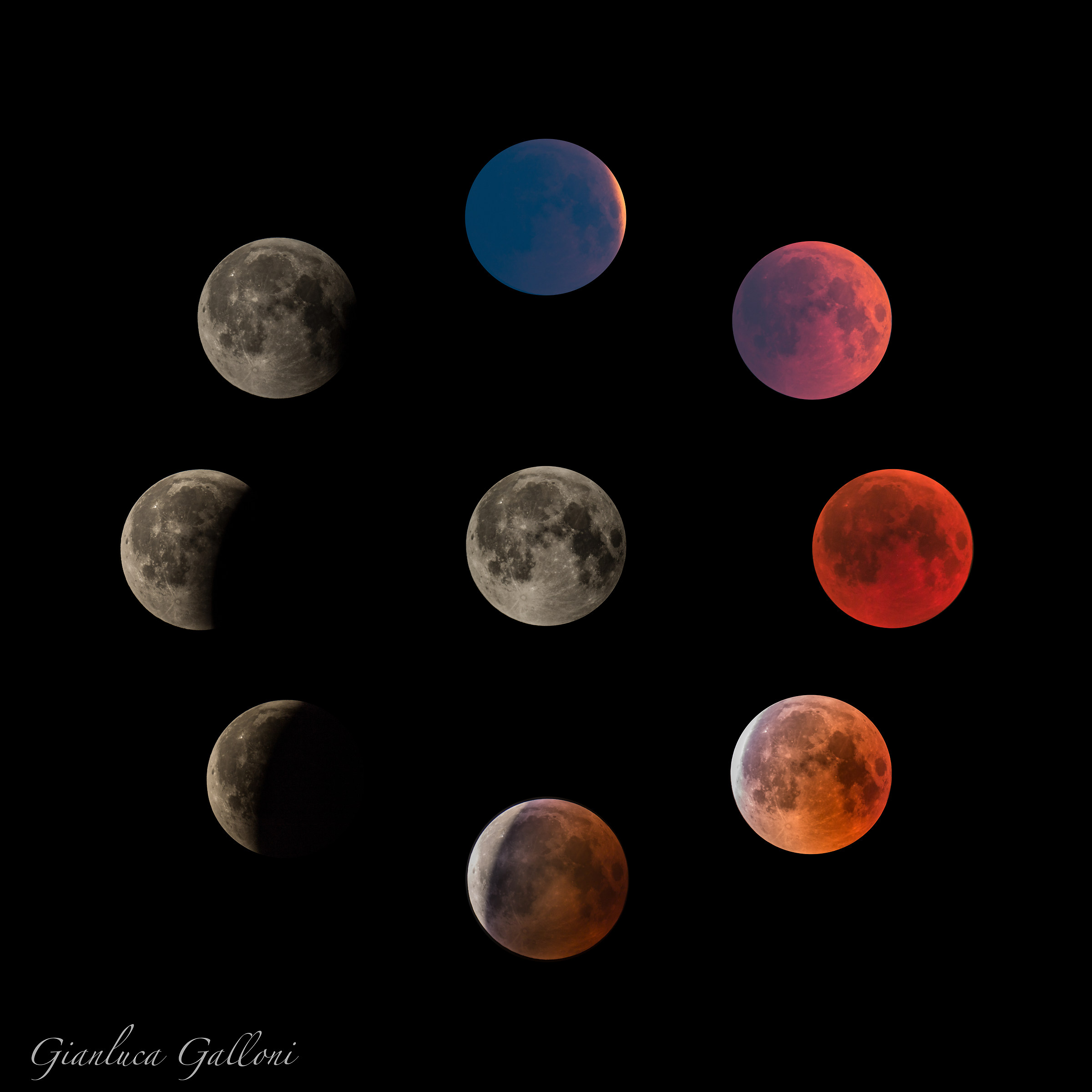 Moon Eclipse composition