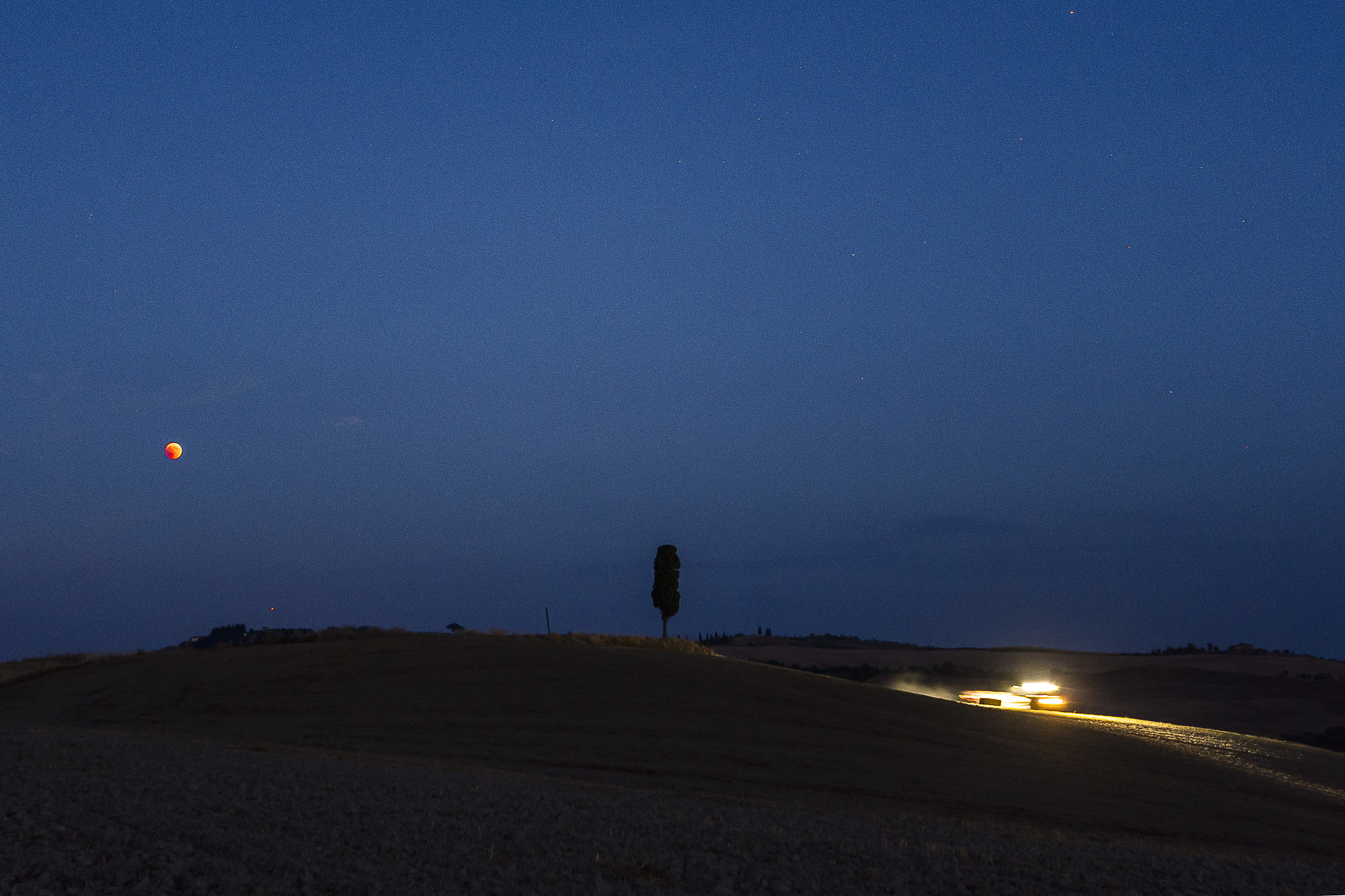 Lunar eclipse at Asciano