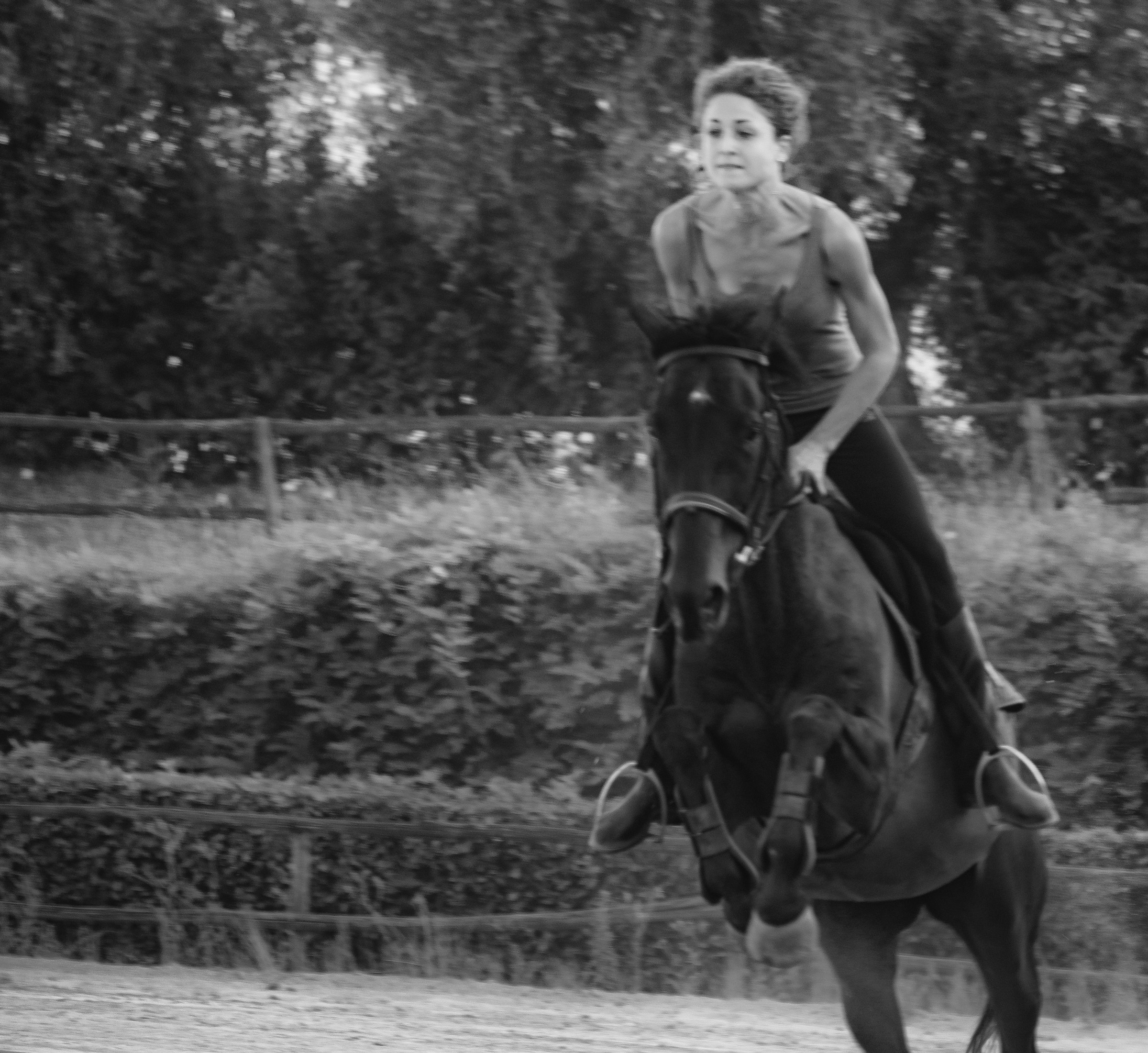 Valeria on the obstacle