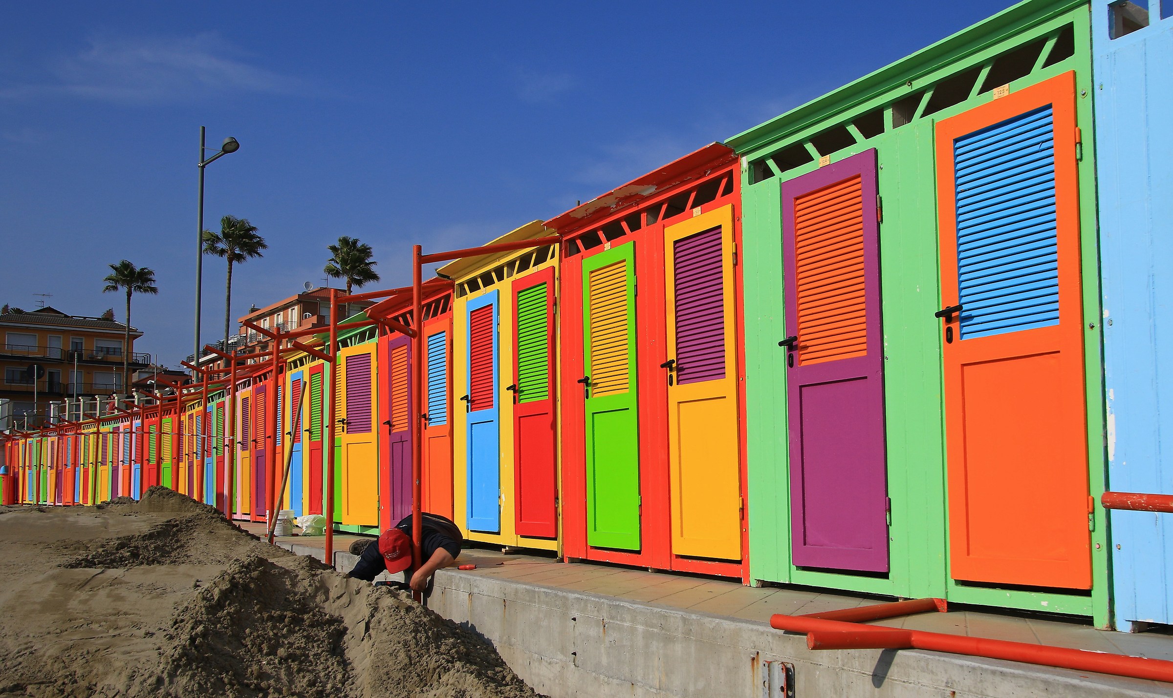 Colors on the beach of Andora