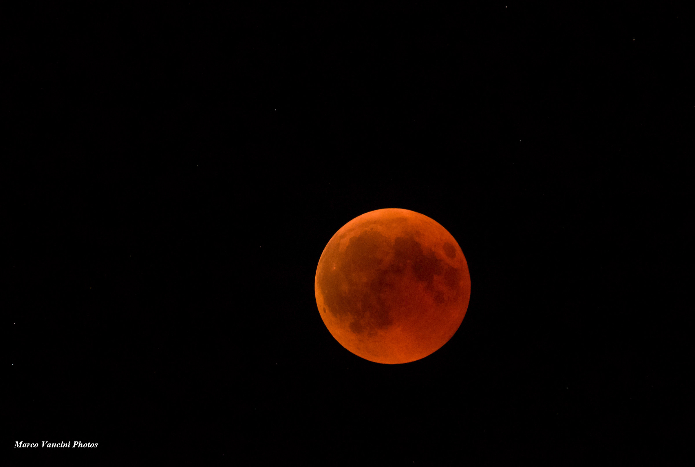 The eclipse to the maximum