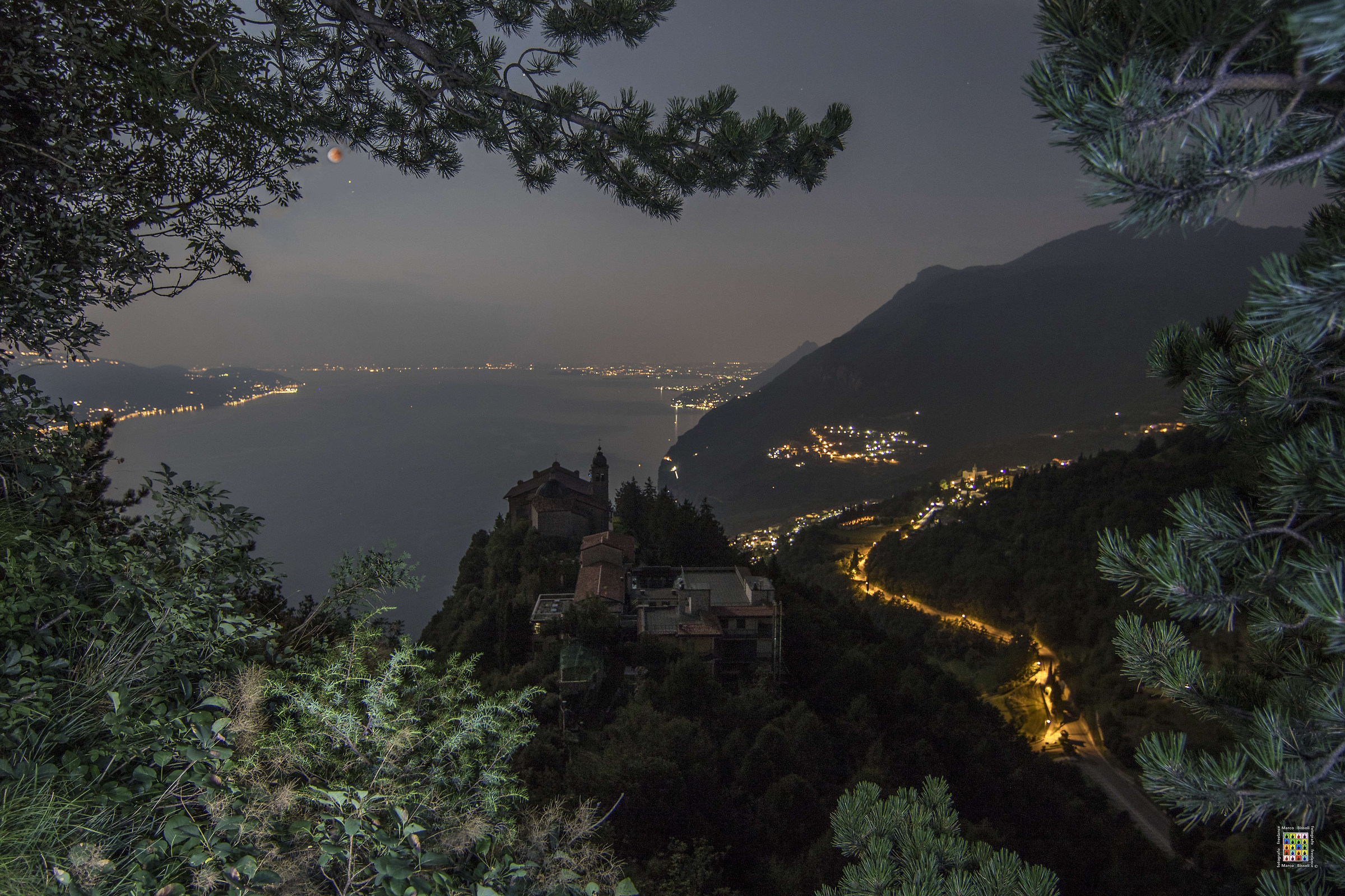 Eclipse from the Hermitage of Montecastello