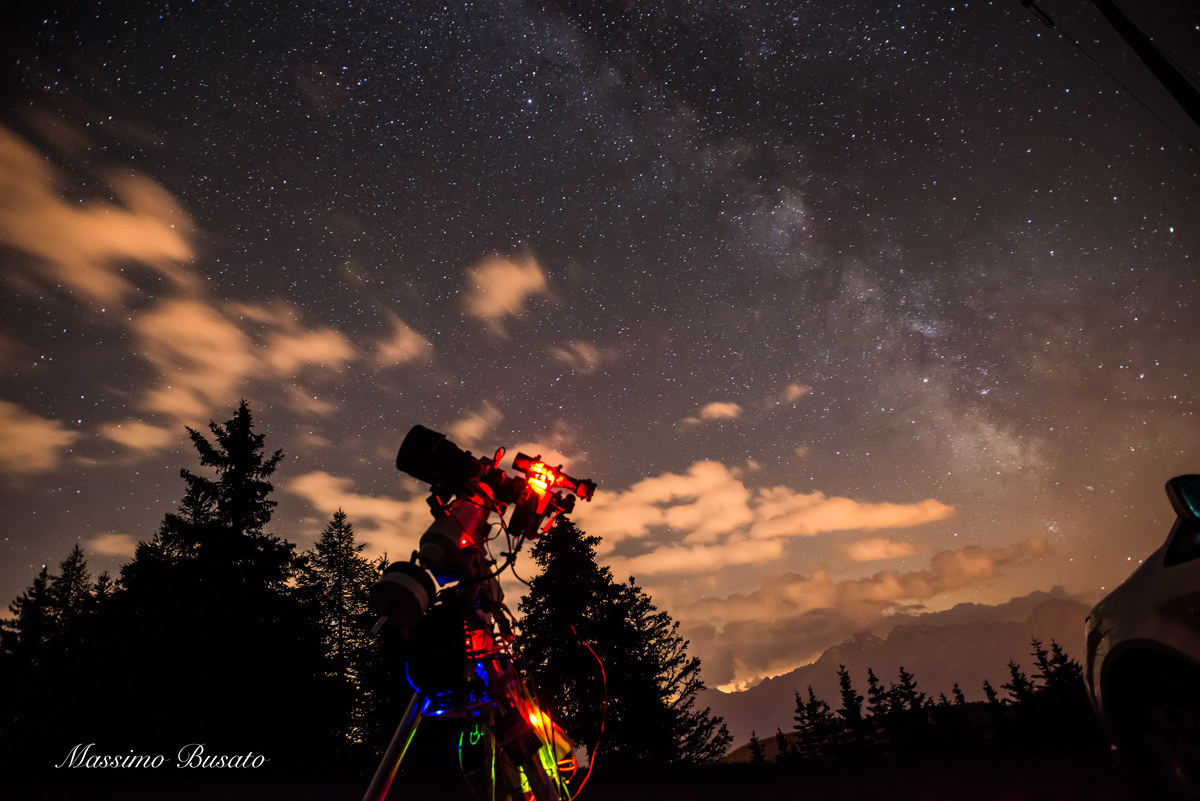 Milky Way and clouds