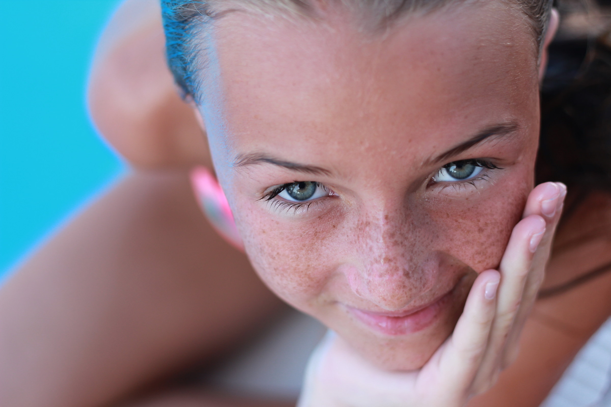 Portrait in the Swimming pool