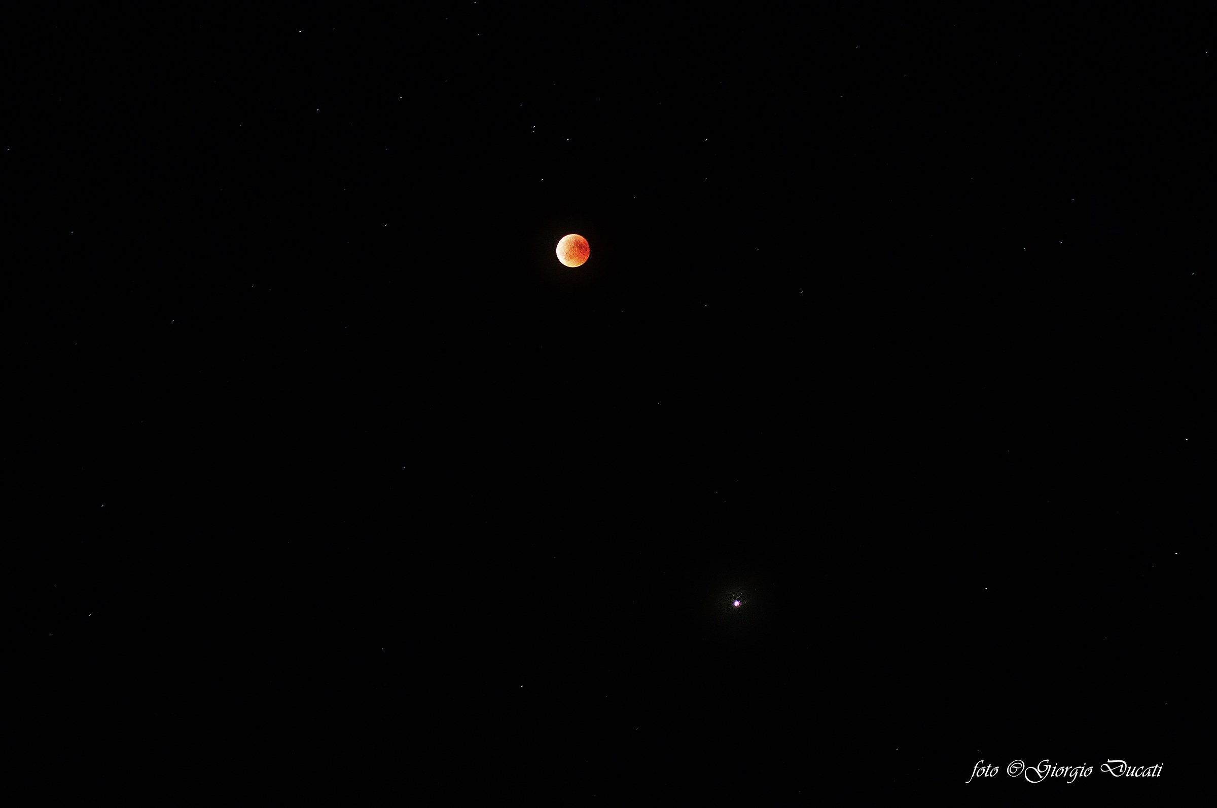 Moon Eclipse.. The Red Moon and Mars