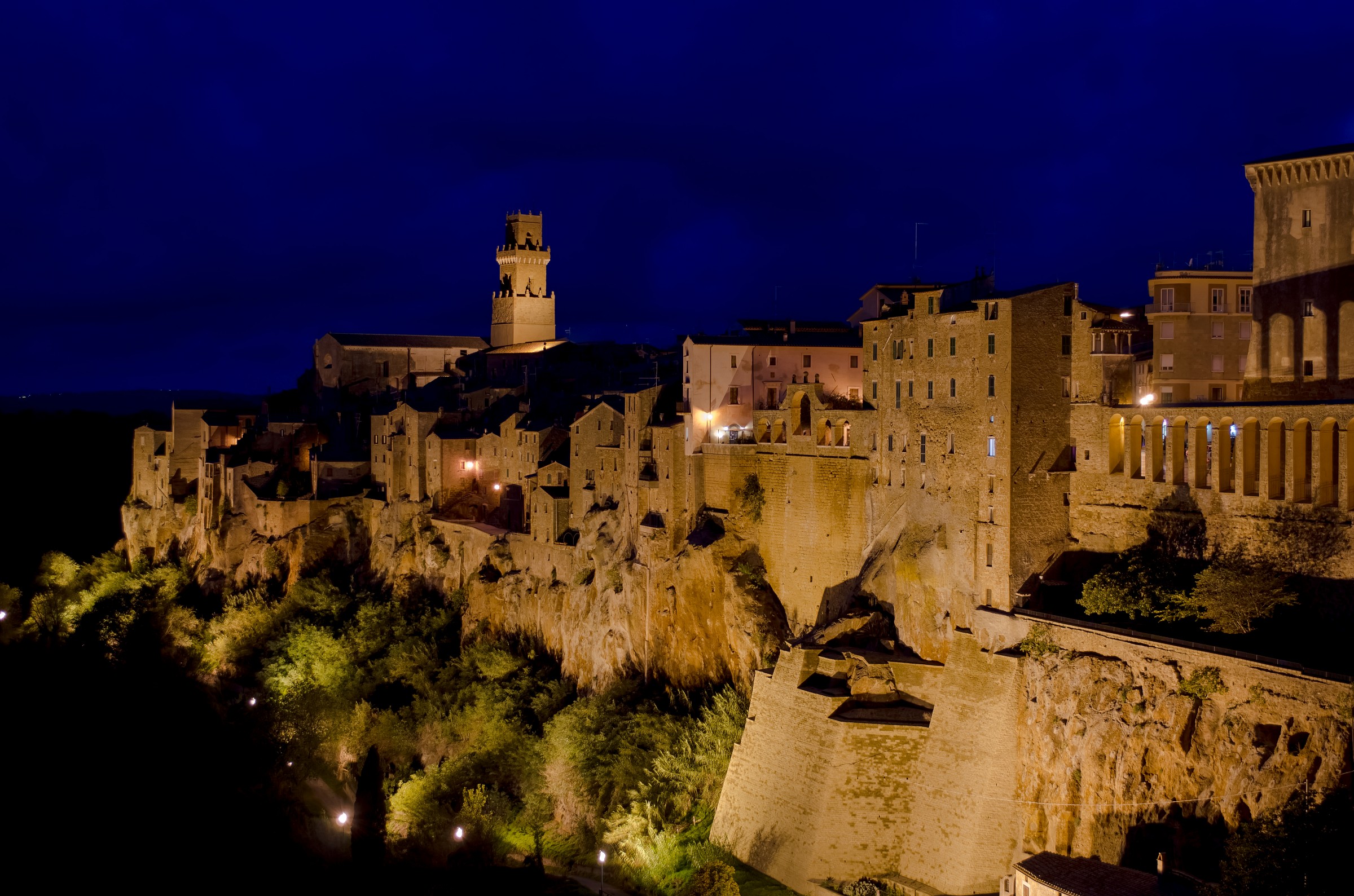 Pitigliano by night.