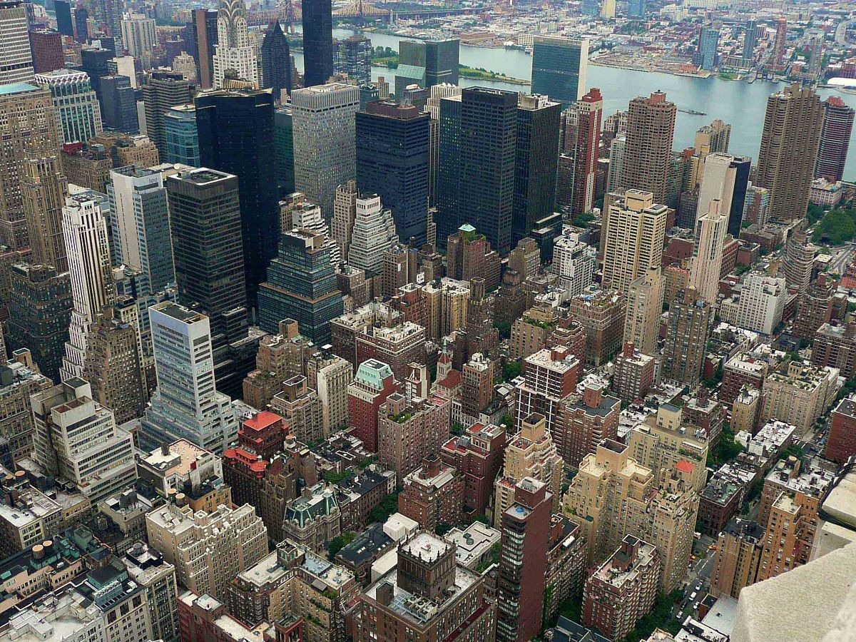 New York Panorama dall' Empire State Building