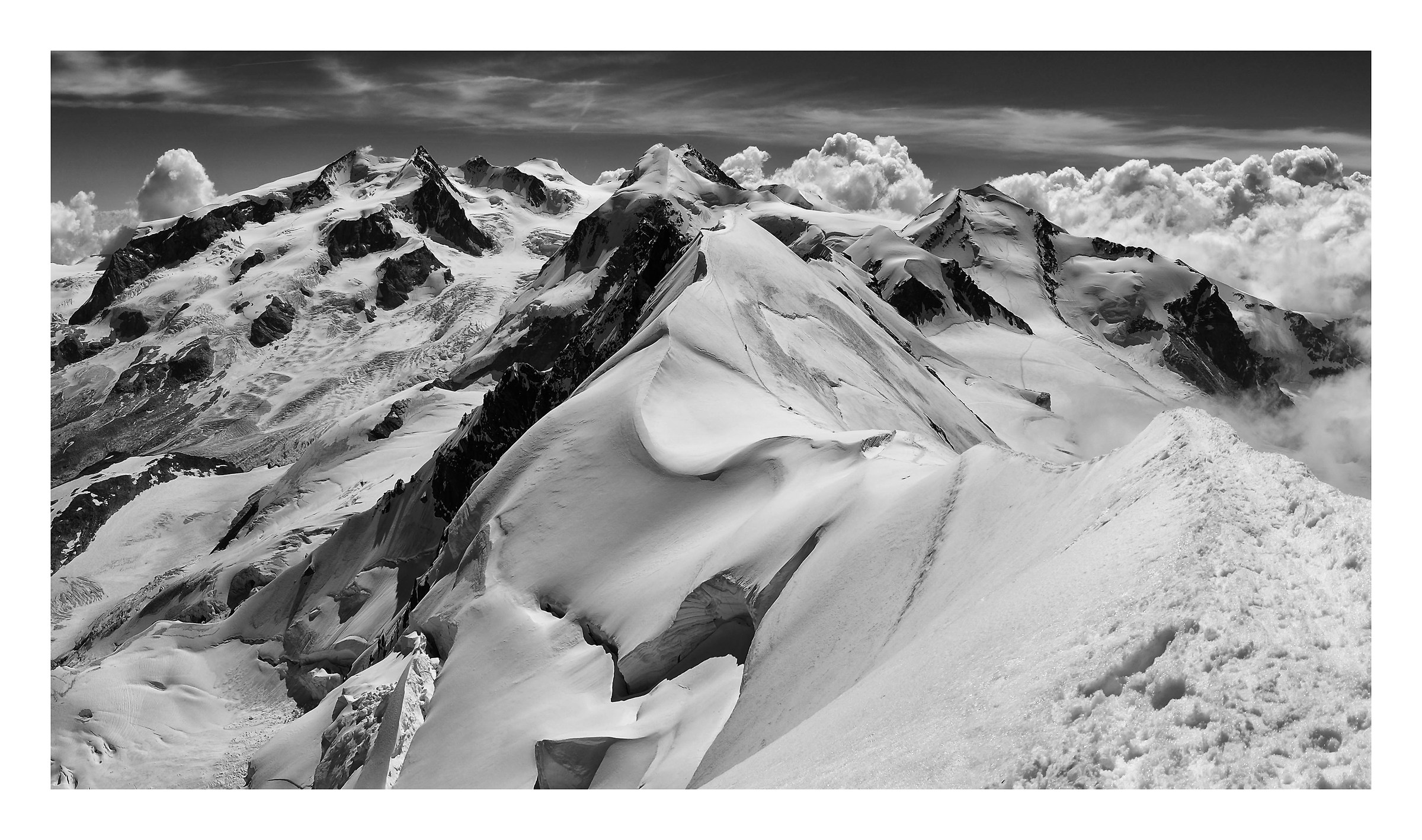 due passi sul breithorn ...two steps on the breithorn .