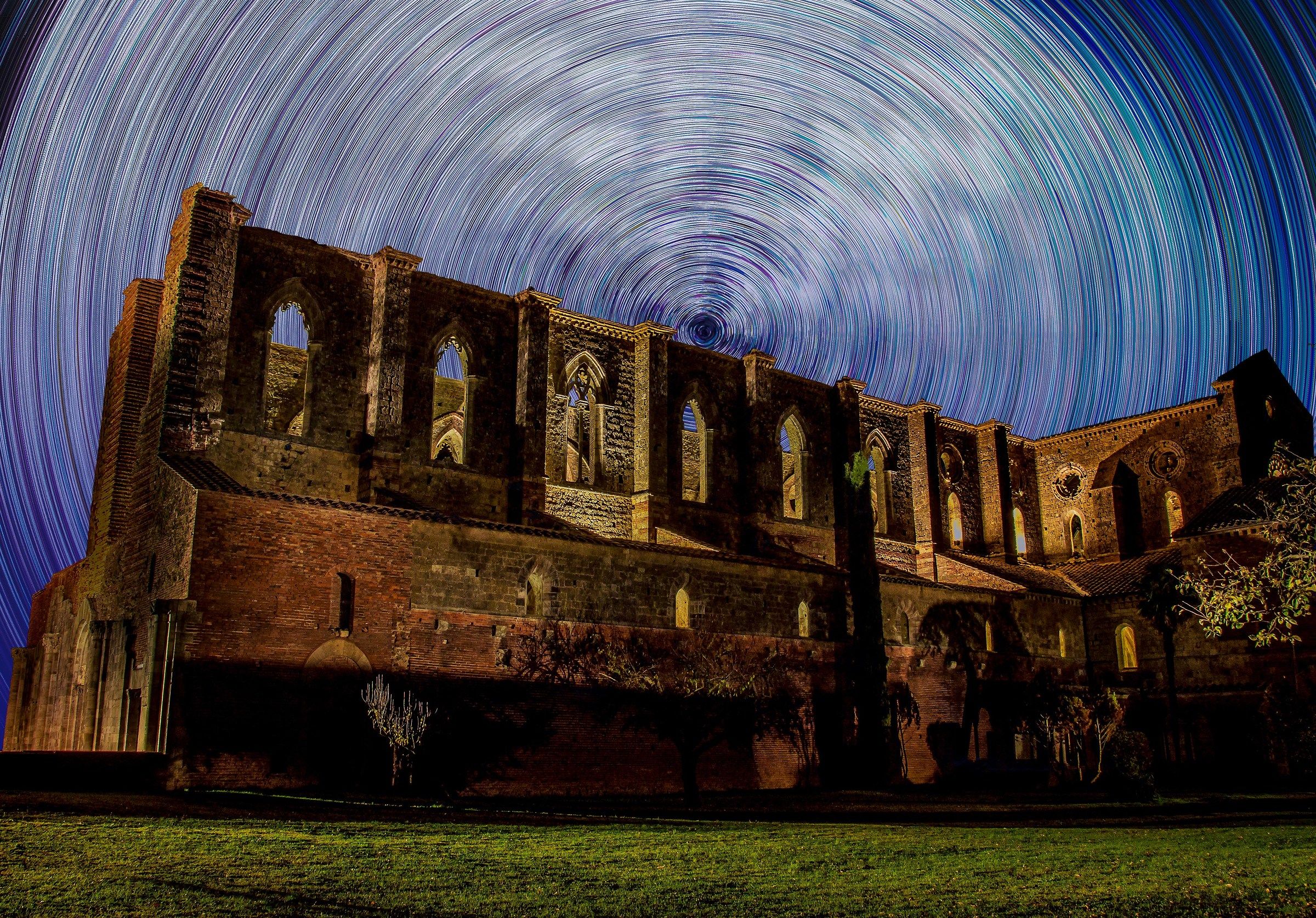 Startrail on the Abbey