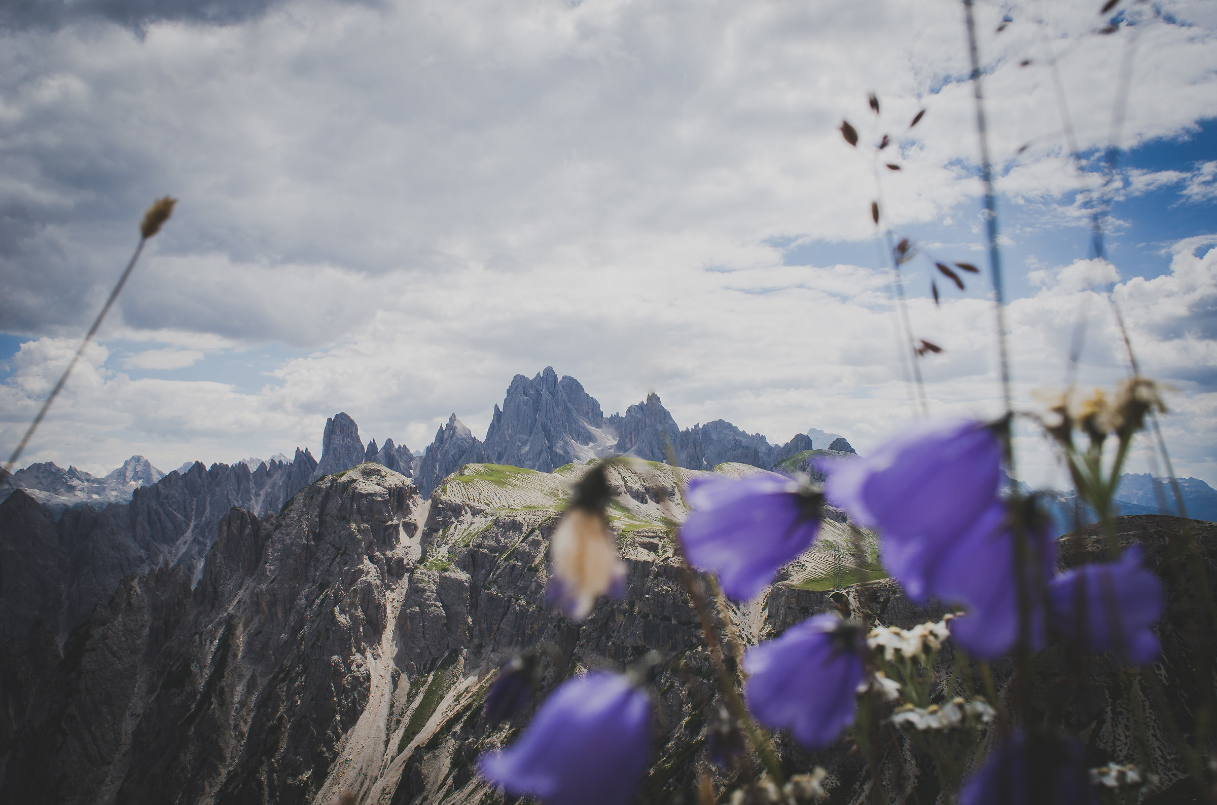 Vista dalle Tre cime , monte paterno